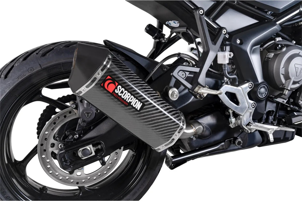 Triumph Tiger Sport 800 (2025-2026) SCORPION Exhaust Serket Parallel Slip-on – Carbon Fibre