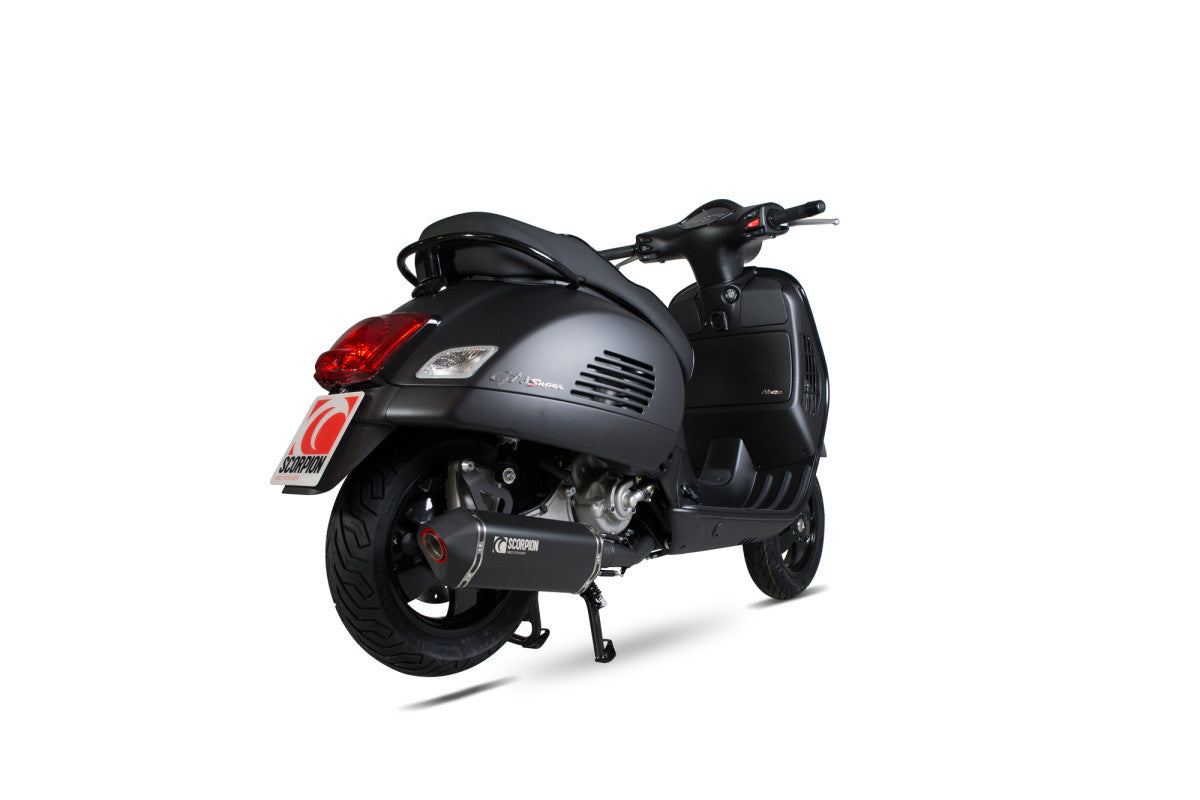 Vespa GTS 125 (2009-2017) SCORPION Exhaust Serket Full System – Black Ceramic