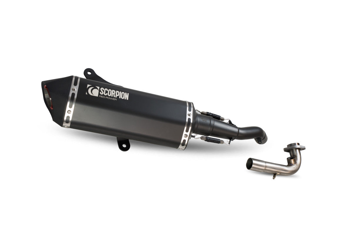 Vespa GTS 125 (2009-2017) SCORPION Exhaust Serket Full System – Black Ceramic