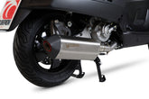 Vespa GTS 125 (2009-2017) SCORPION Exhaust Serket Full System –Brushed Stainless