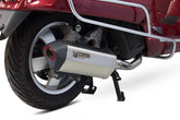 Vespa GTS 125 iGET (EURO 4) (2017–2019) SCORPION Exhaust Serket Full System – Brushed Stainless Steel