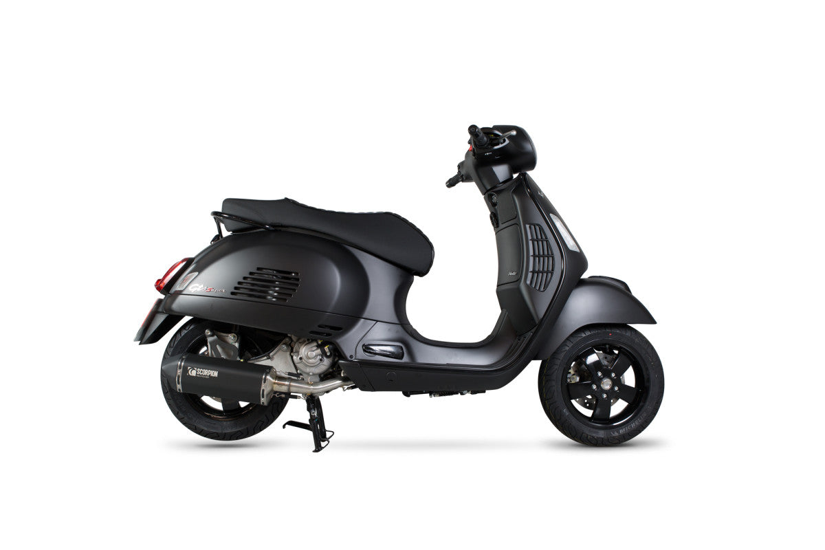 Vespa GTS 125 (2009-2017) SCORPION Exhaust Serket Full System – Black Ceramic