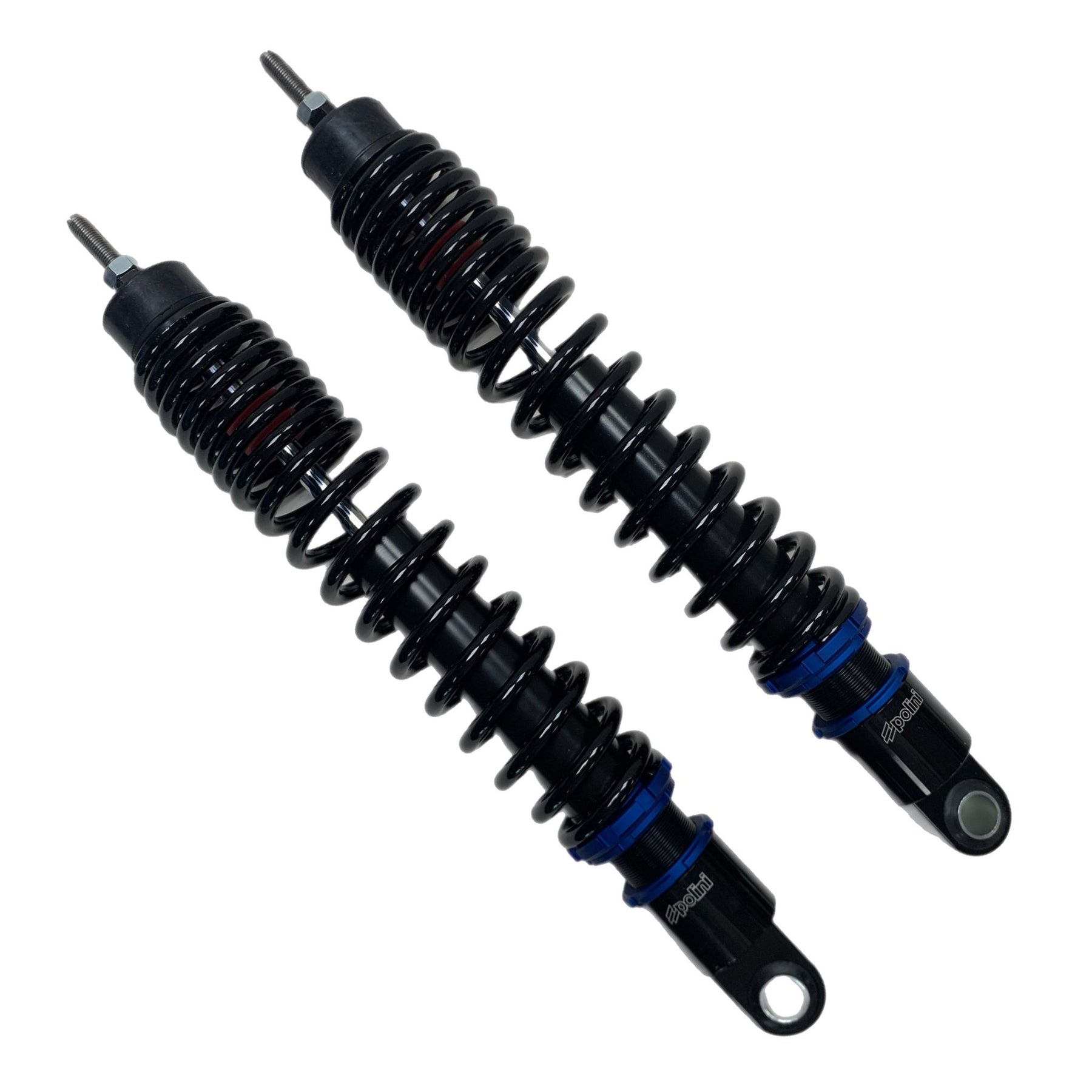 Vespa GTS GTV GT GTL 125-310cc POLINI Sport Rear Shock Absorber Set - Black/Blue