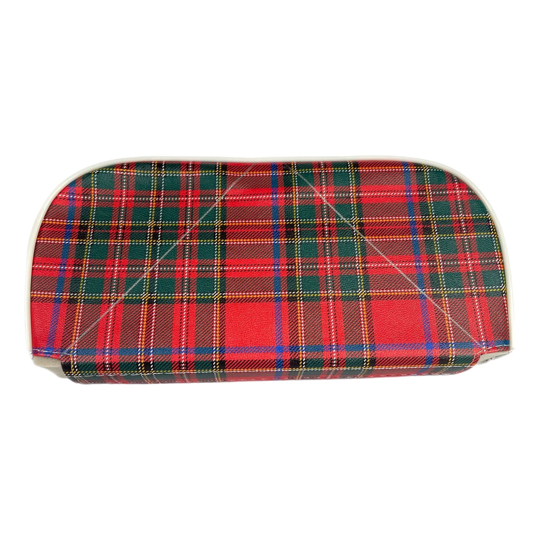 Vespa Lambretta Backrest Replacement Pad For Cuppini Carriers - Red & Green Tartan