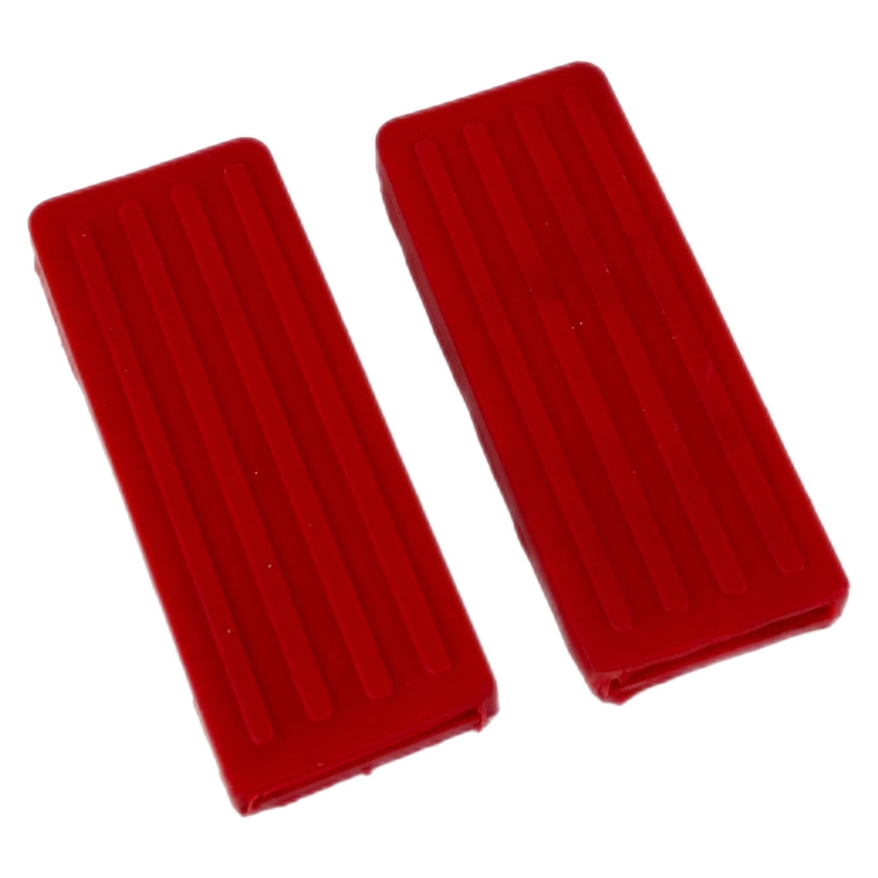 Vespa Lambretta Front Carrier Replacement Rubber Buffer Hook Sleeve Pair - Red