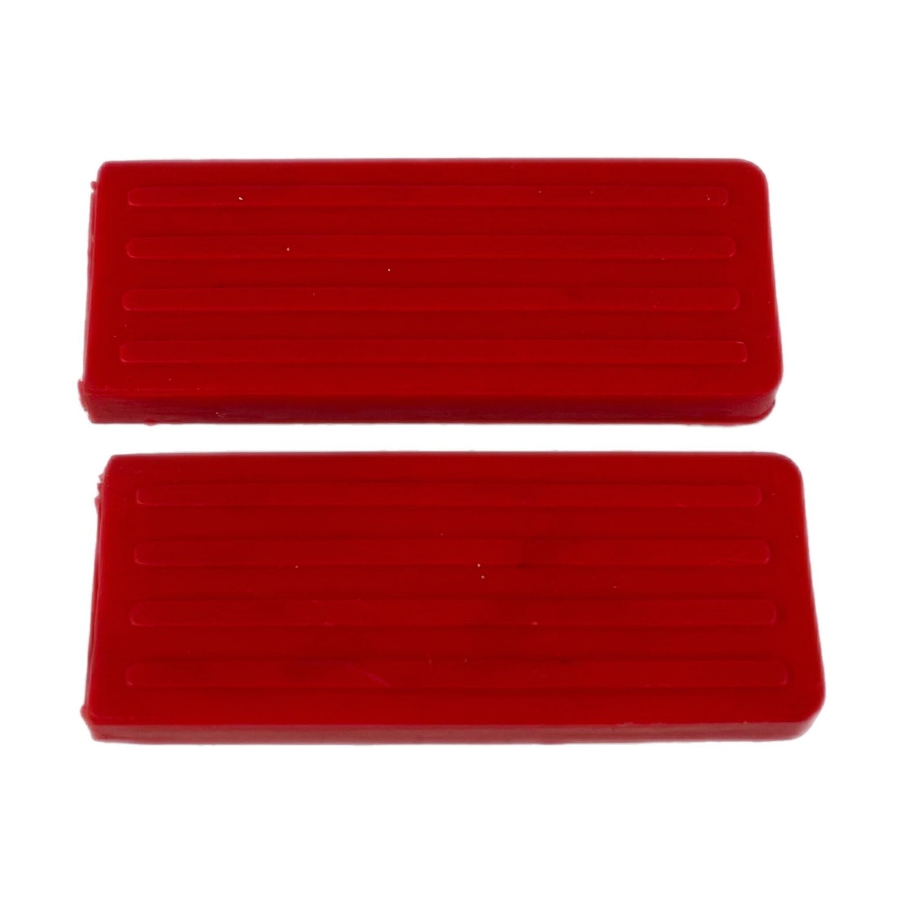 Vespa Lambretta Front Carrier Replacement Rubber Buffer Hook Sleeve Pair - Red