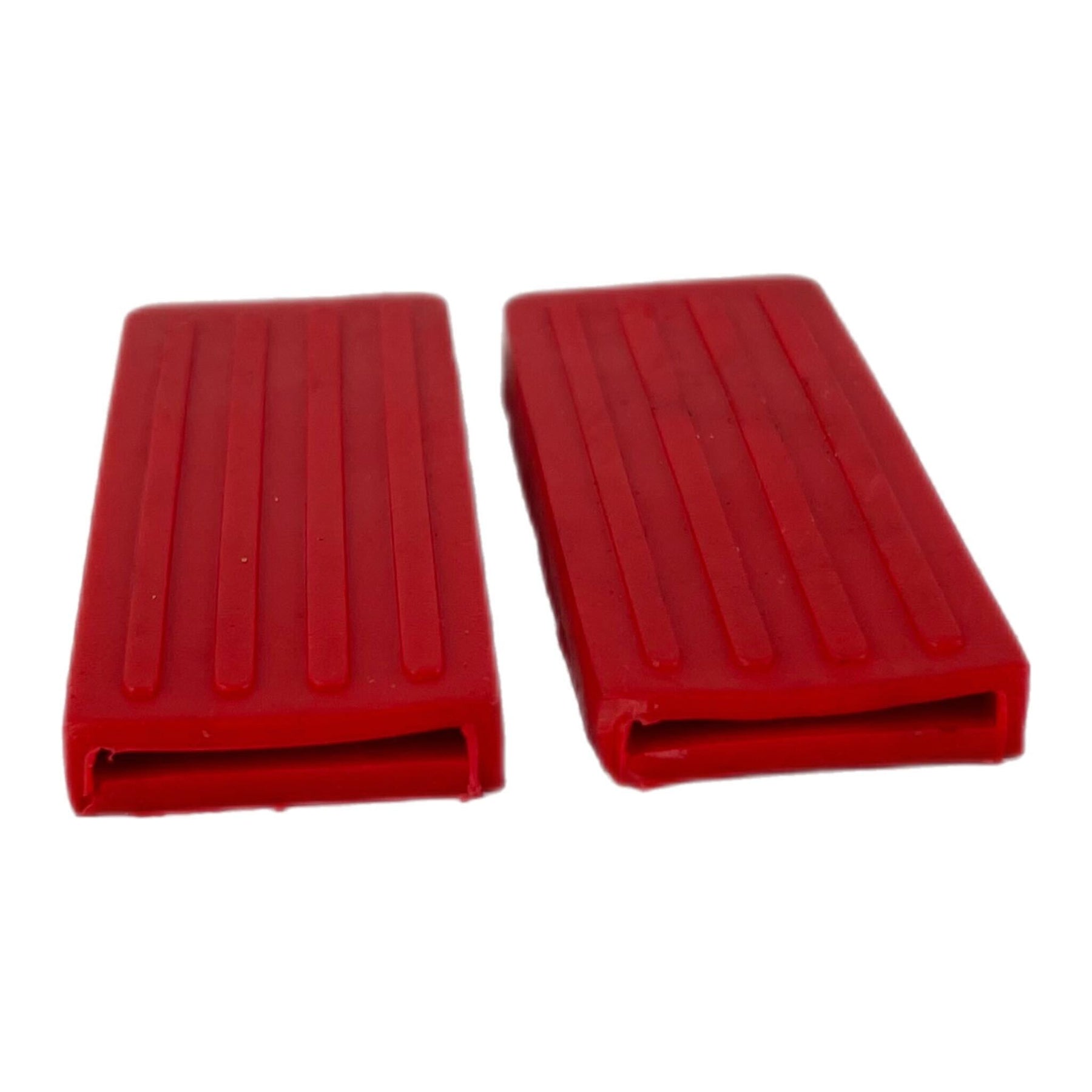 Vespa Lambretta Front Carrier Replacement Rubber Buffer Hook Sleeve Pair - Red