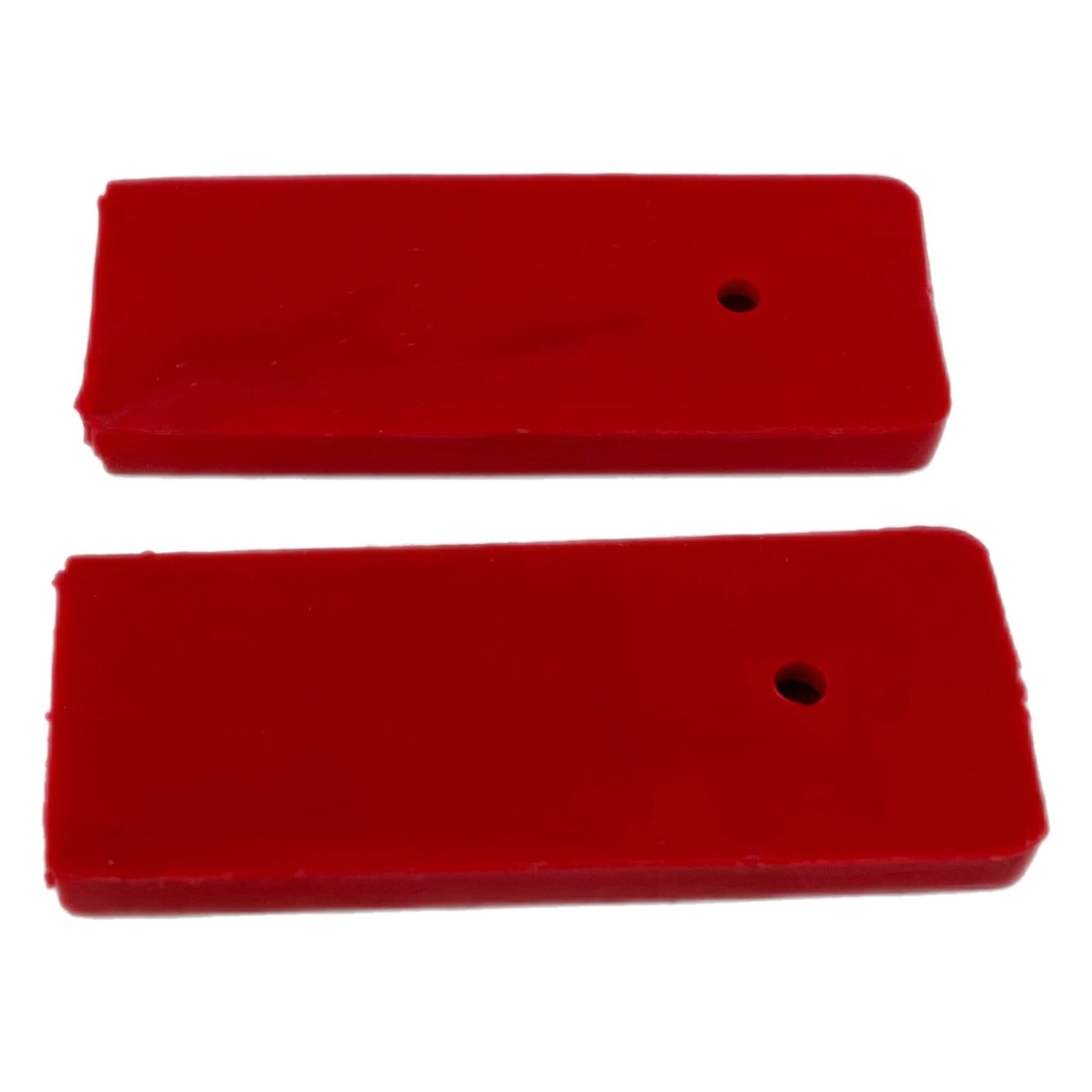 Vespa Lambretta Front Carrier Replacement Rubber Buffer Hook Sleeve Pair - Red