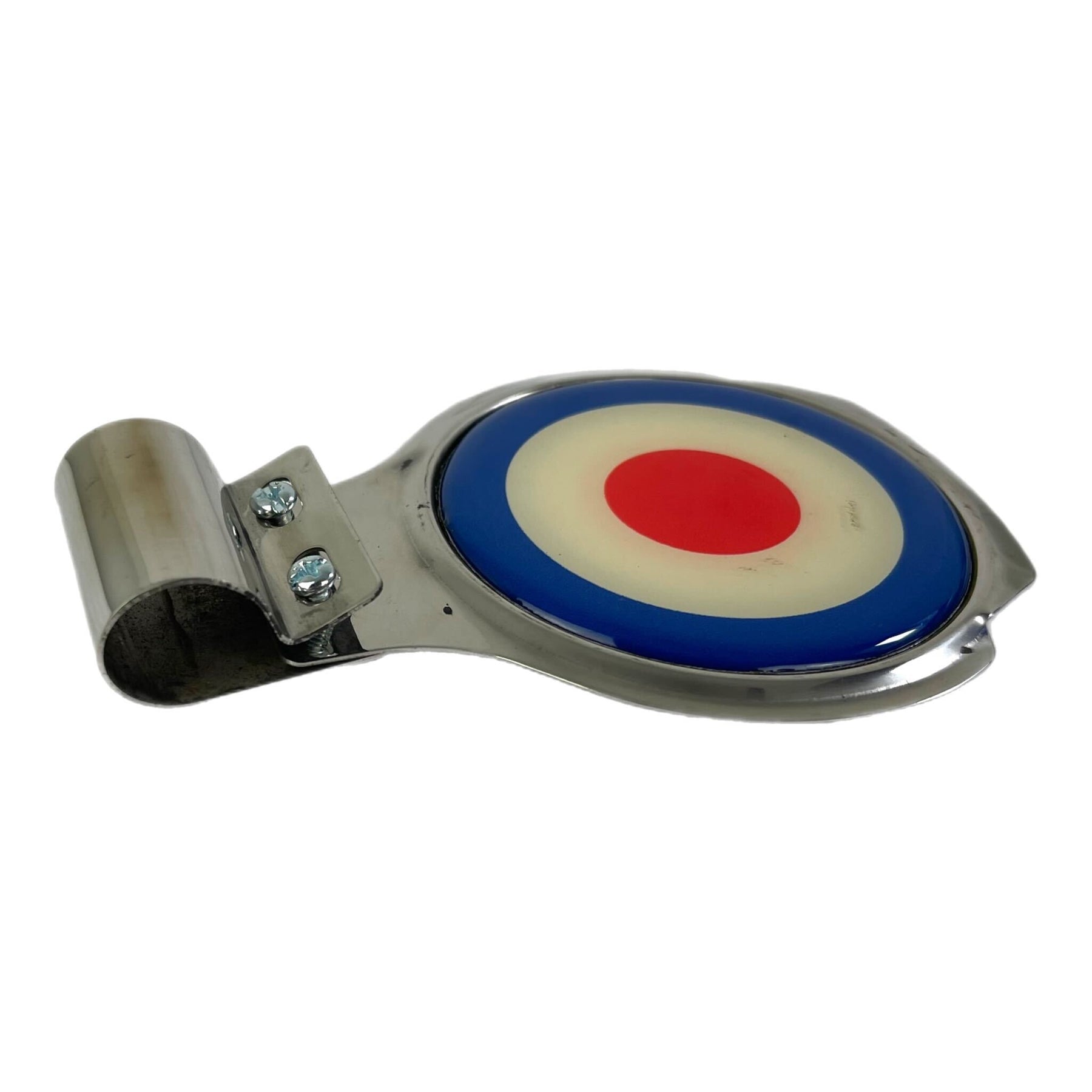 Vespa Lambretta MOD Target Badge Bar Plaque - Stainless Steel