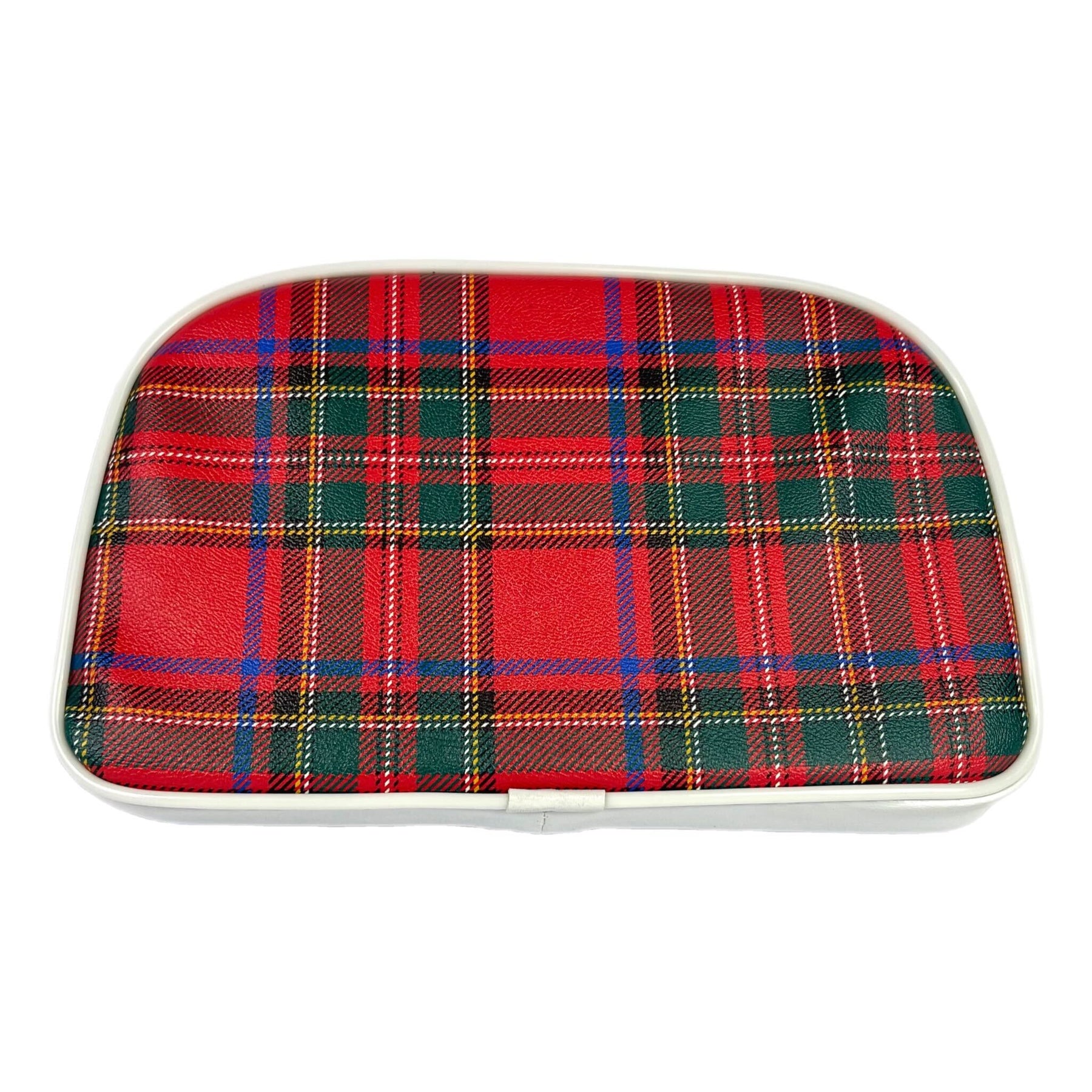 Vespa Lambretta Replacement Backrest Pad For 4 in 1 Stainless Carriers - Red & Green Tartan