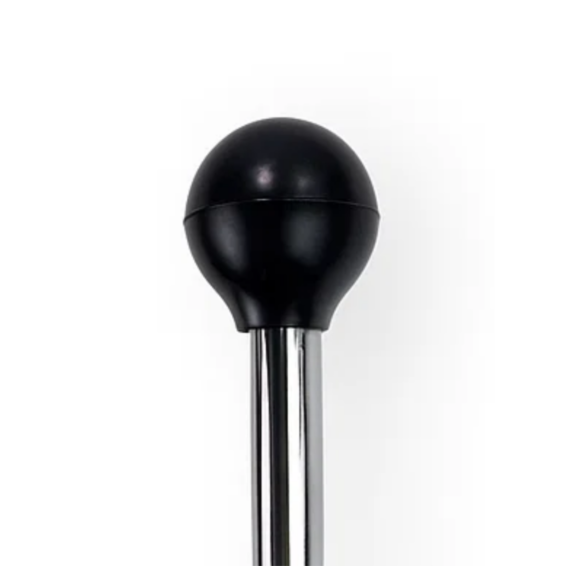 Vespa Lambretta Scooter Chrome Mini Aerial Flag Holder Pole - 23cm - Black Ball