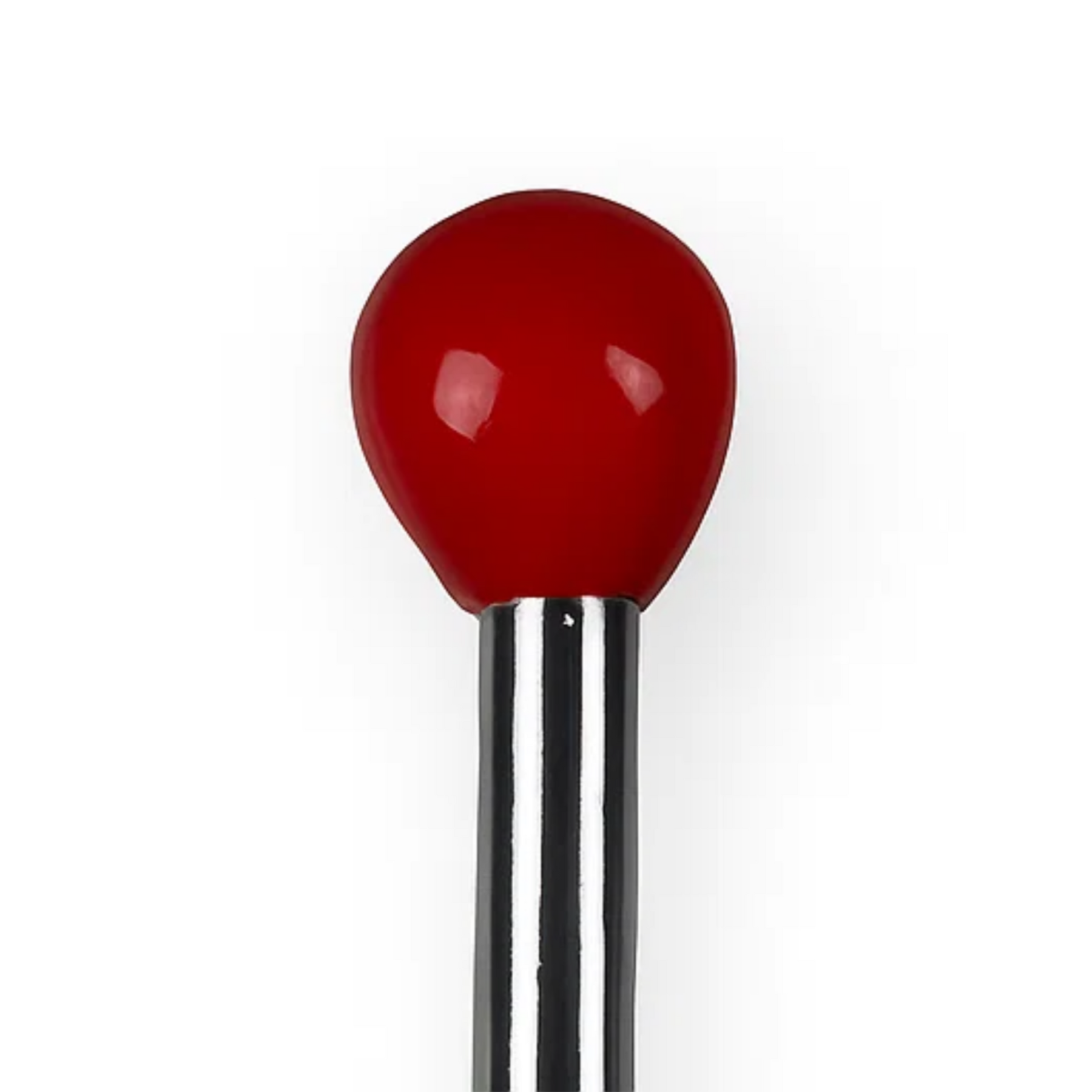 Vespa Lambretta Scooter Chrome Mini Aerial Flag Holder Pole - 23cm - Red Ball