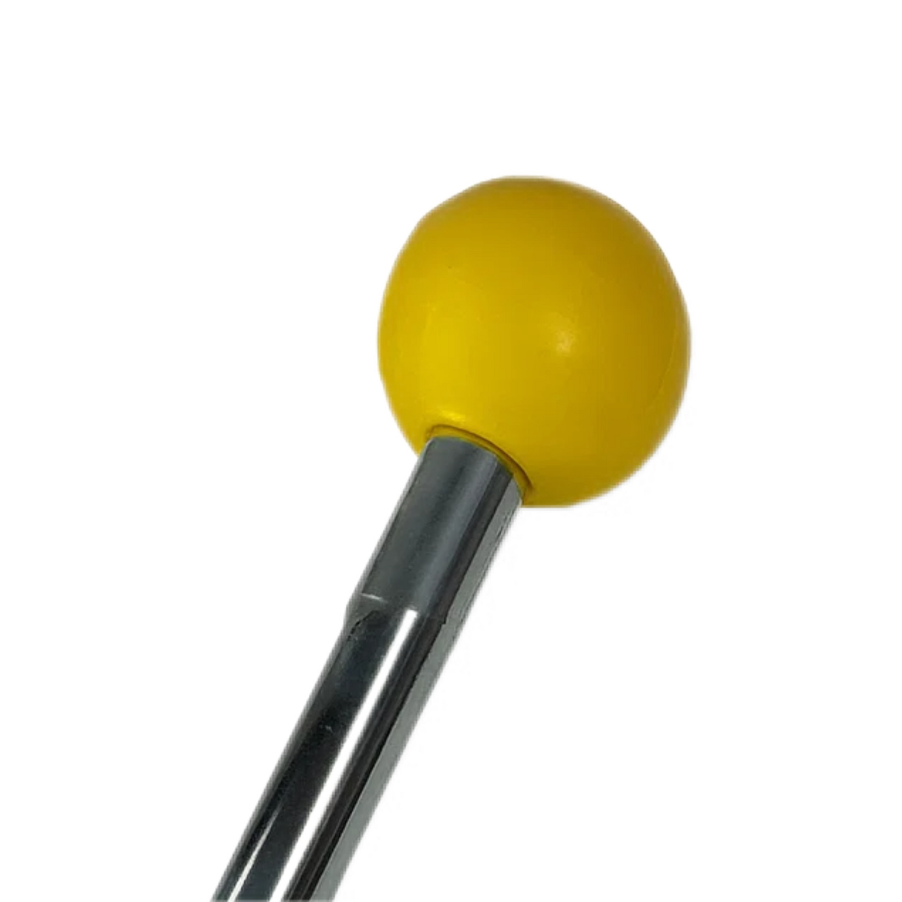 Vespa Lambretta Scooter Chrome Mini Aerial Flag Holder Pole - 23cm - Yellow Ball