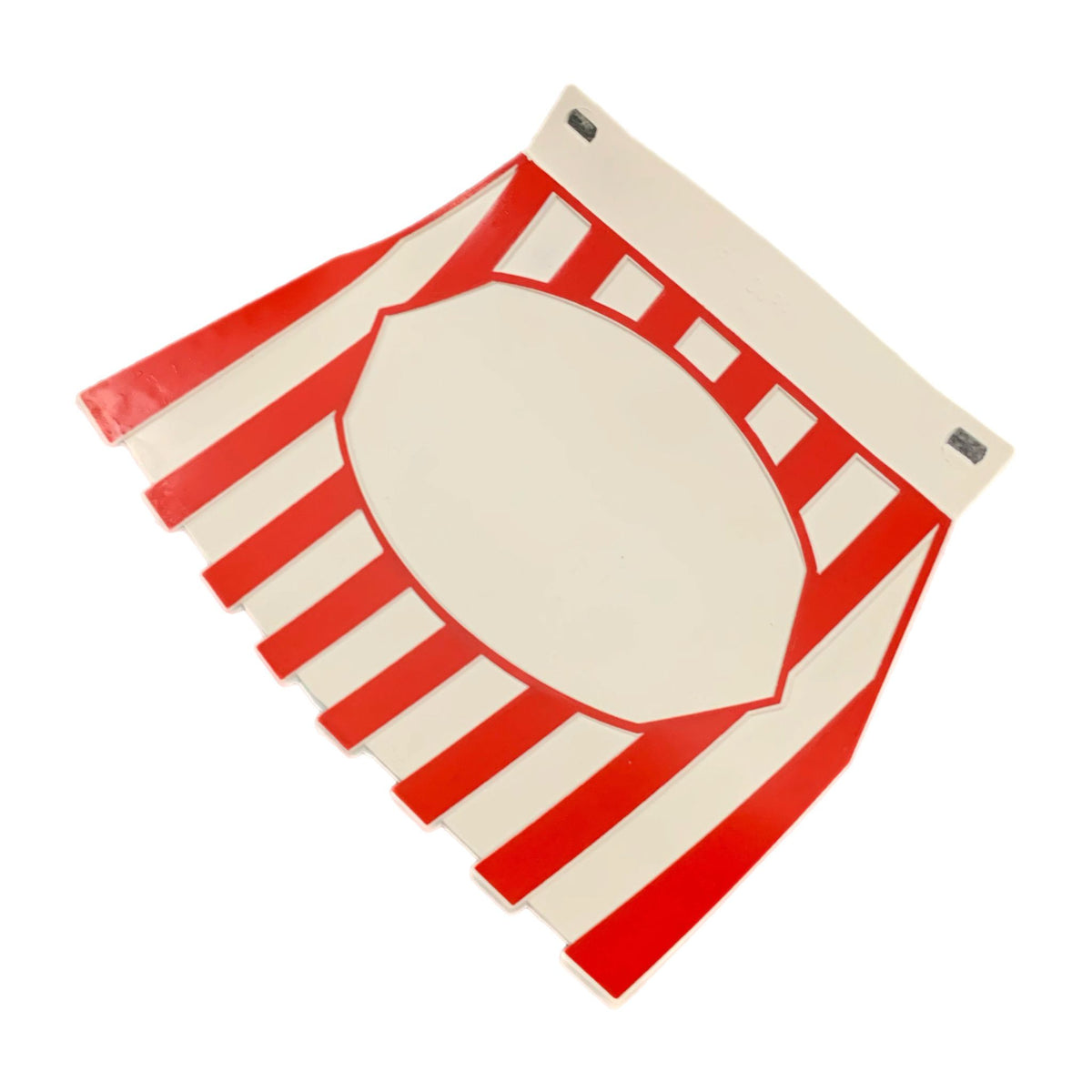 Vespa Lambretta Scooter Europa Striped Mudflap Red & White