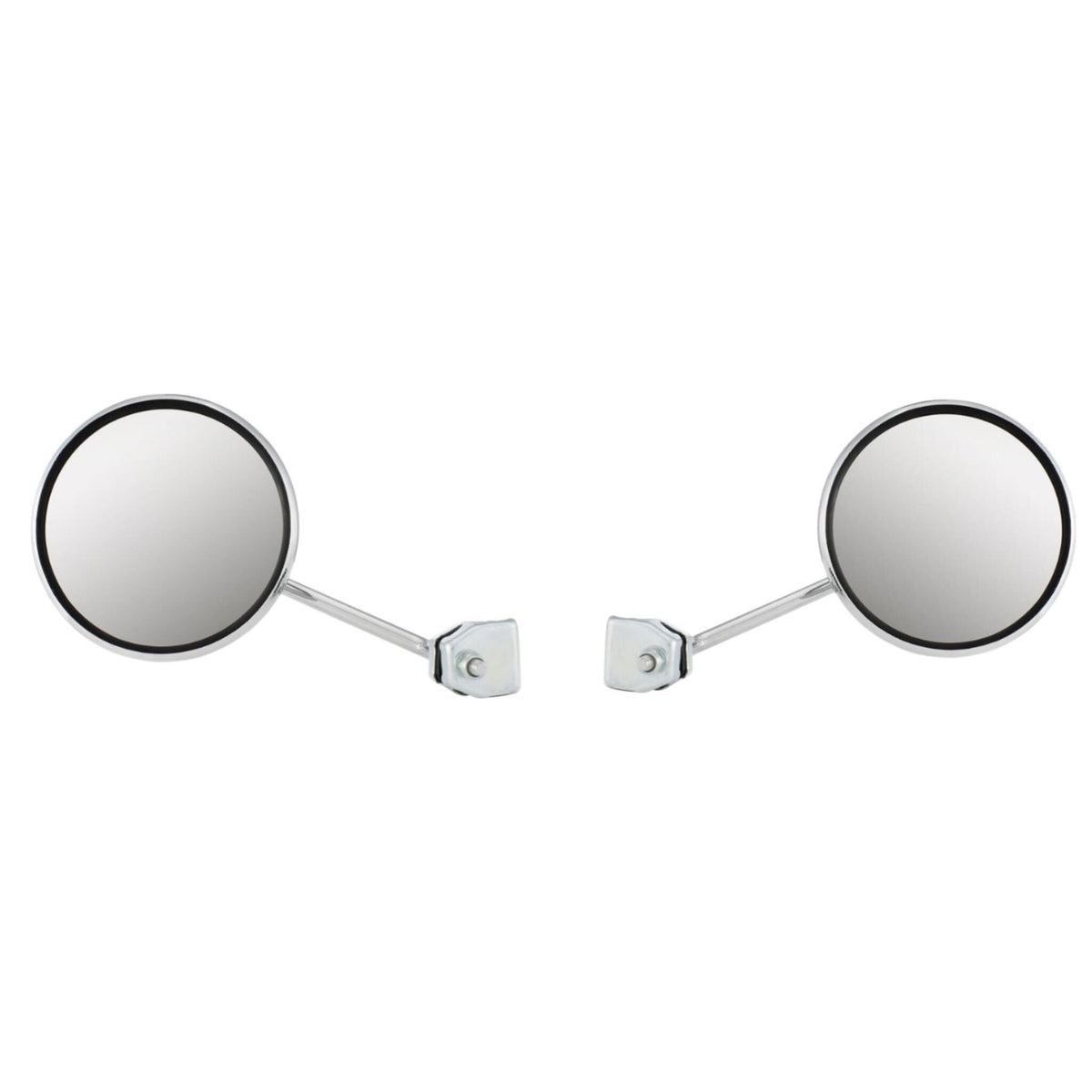 Vespa Lambretta Scooter Royal Alloy Scomadi Clamp On Round Mirrors - Pair