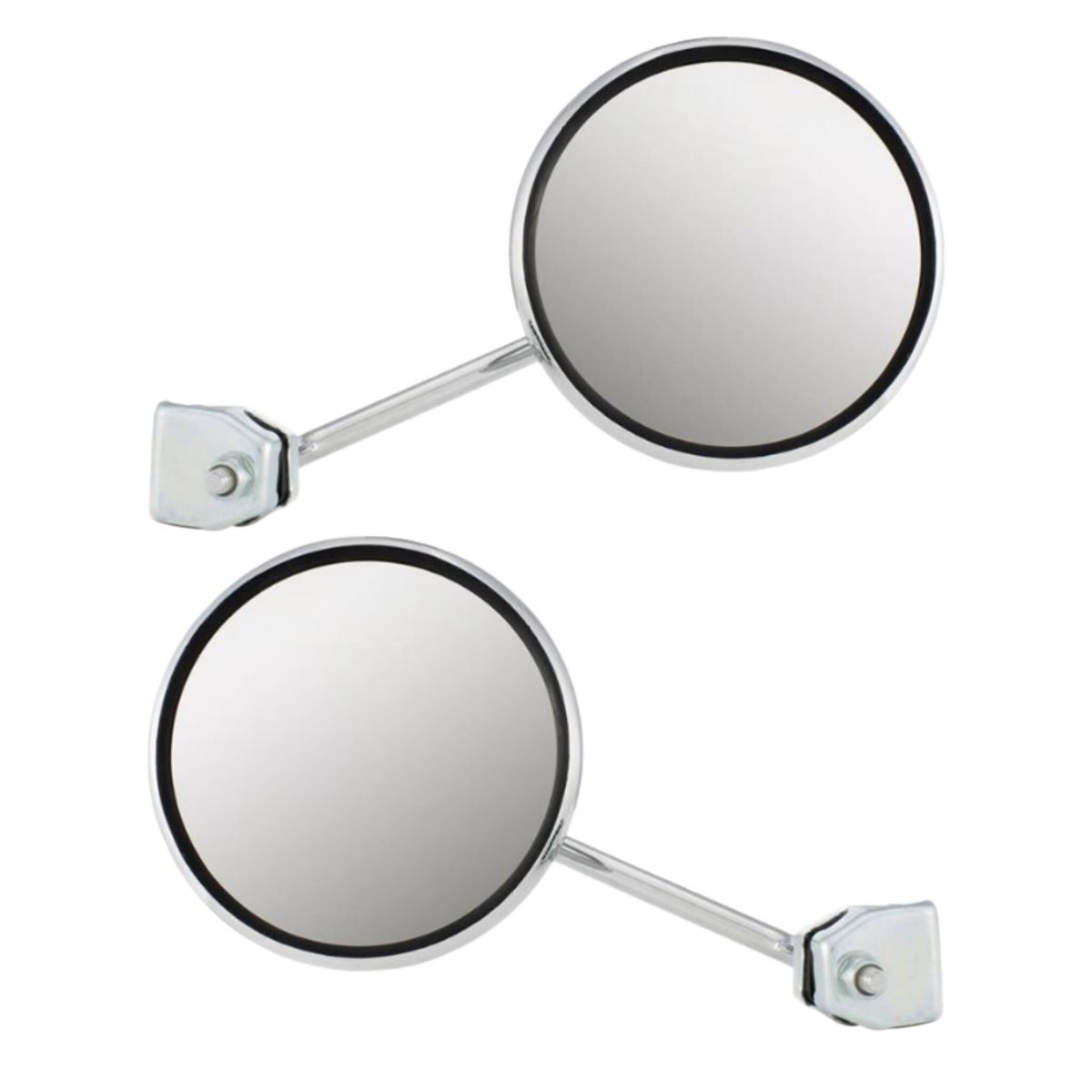 Vespa Lambretta Scooter Royal Alloy Scomadi Clamp On Round Mirrors - Pair