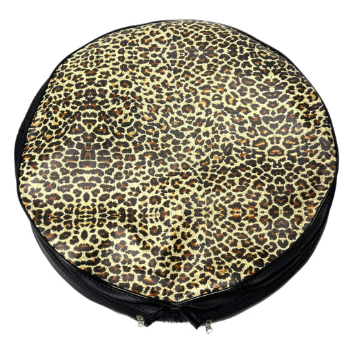 Vespa Lambretta Scooter Spare Wheel Cover 10" - Leopard Print