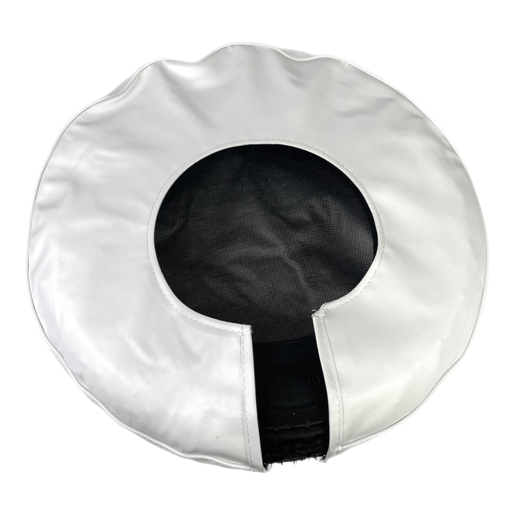 Vespa Lambretta Scooter Spare Wheel Cover With Pouch 10" - Black & White Chequered