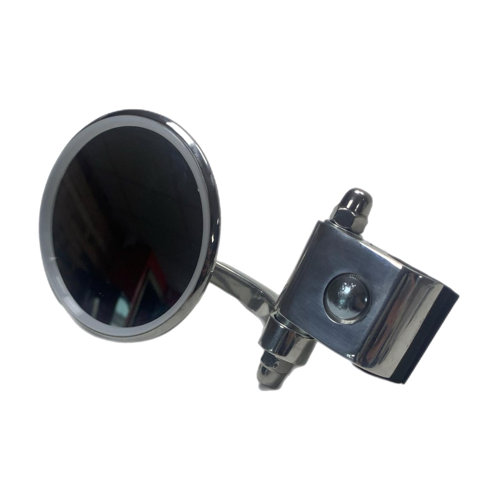 Vespa Lambretta Scooter Royal Alloy Scomadi Stadium Legshield Mirror Folding Type Round - Pair