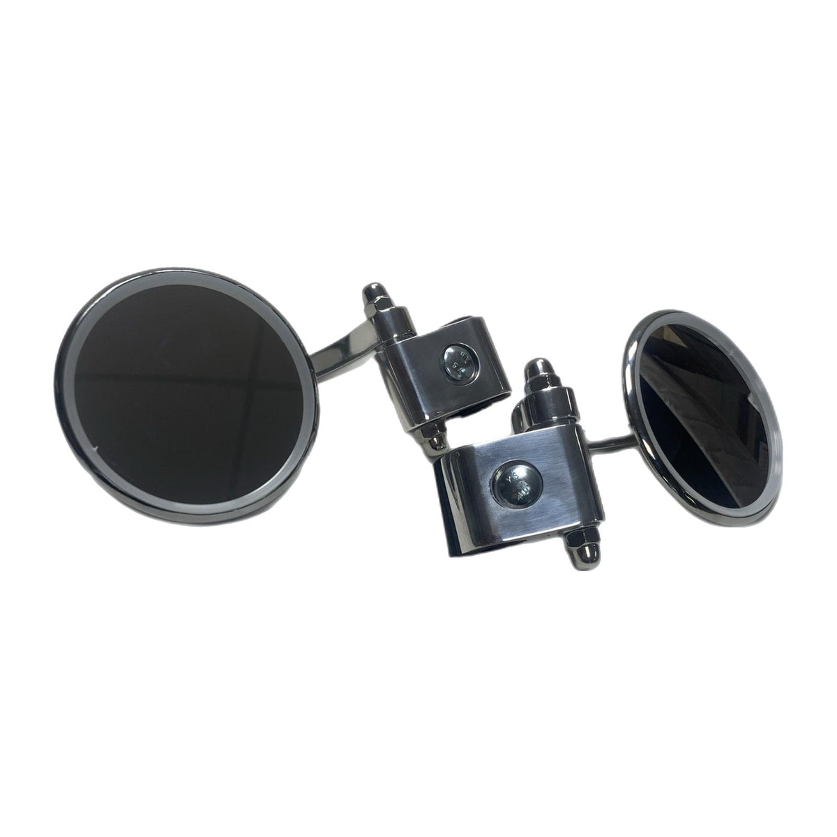 Vespa Lambretta Scooter Royal Alloy Scomadi Stadium Legshield Mirror Folding Type Round - Pair