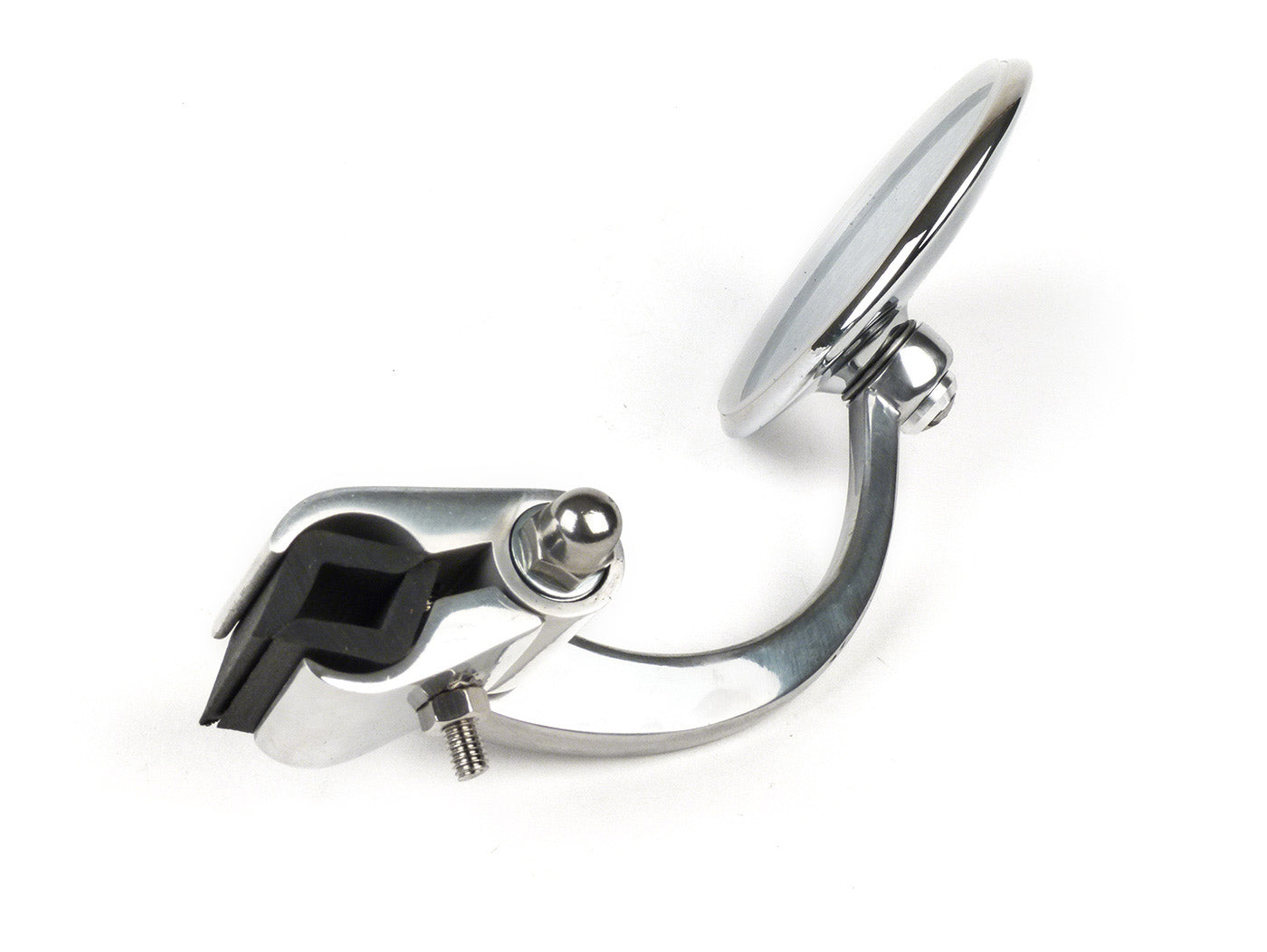 Vespa Lambretta Scooter Royal Alloy Scomadi Stadium Legshield Mirror Folding Type Round - Right Hand