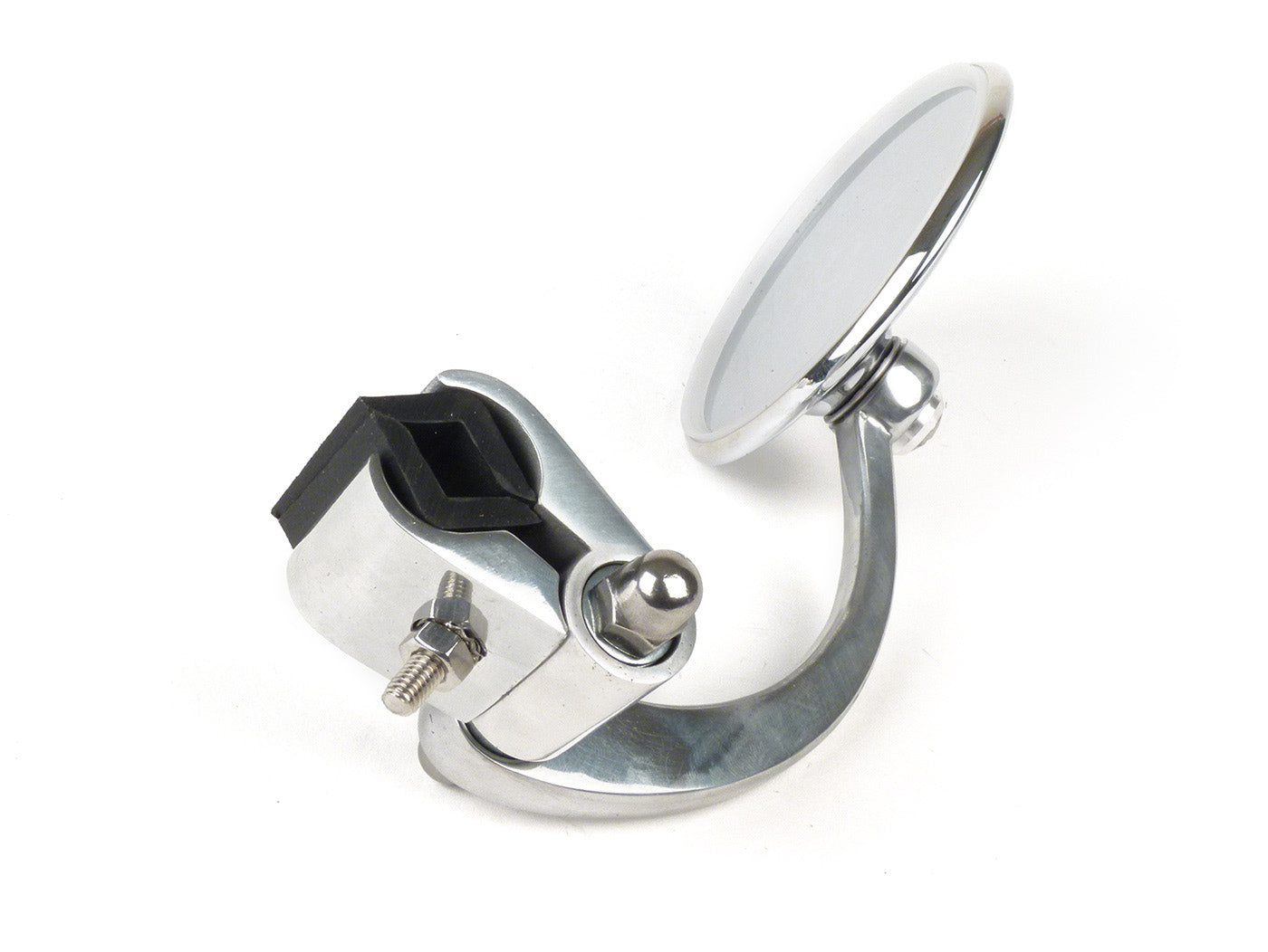 Vespa Lambretta Scooter Royal Alloy Scomadi Stadium Legshield Mirror Folding Type Round - Right Hand
