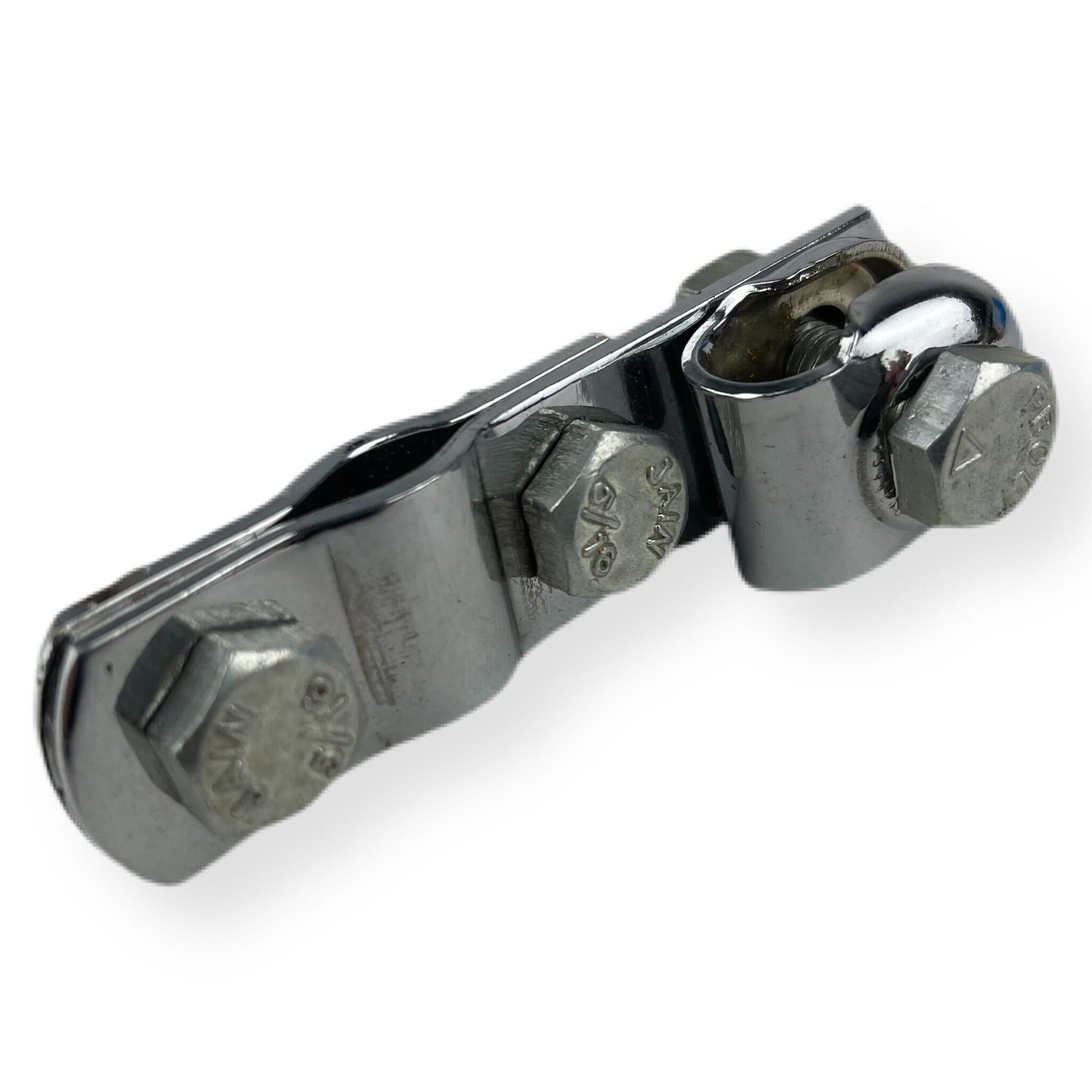 Vespa Lambretta Scomadi Royal Alloy Scooter W Clamp & D Clip - Chrome - 5 Pack Bundle