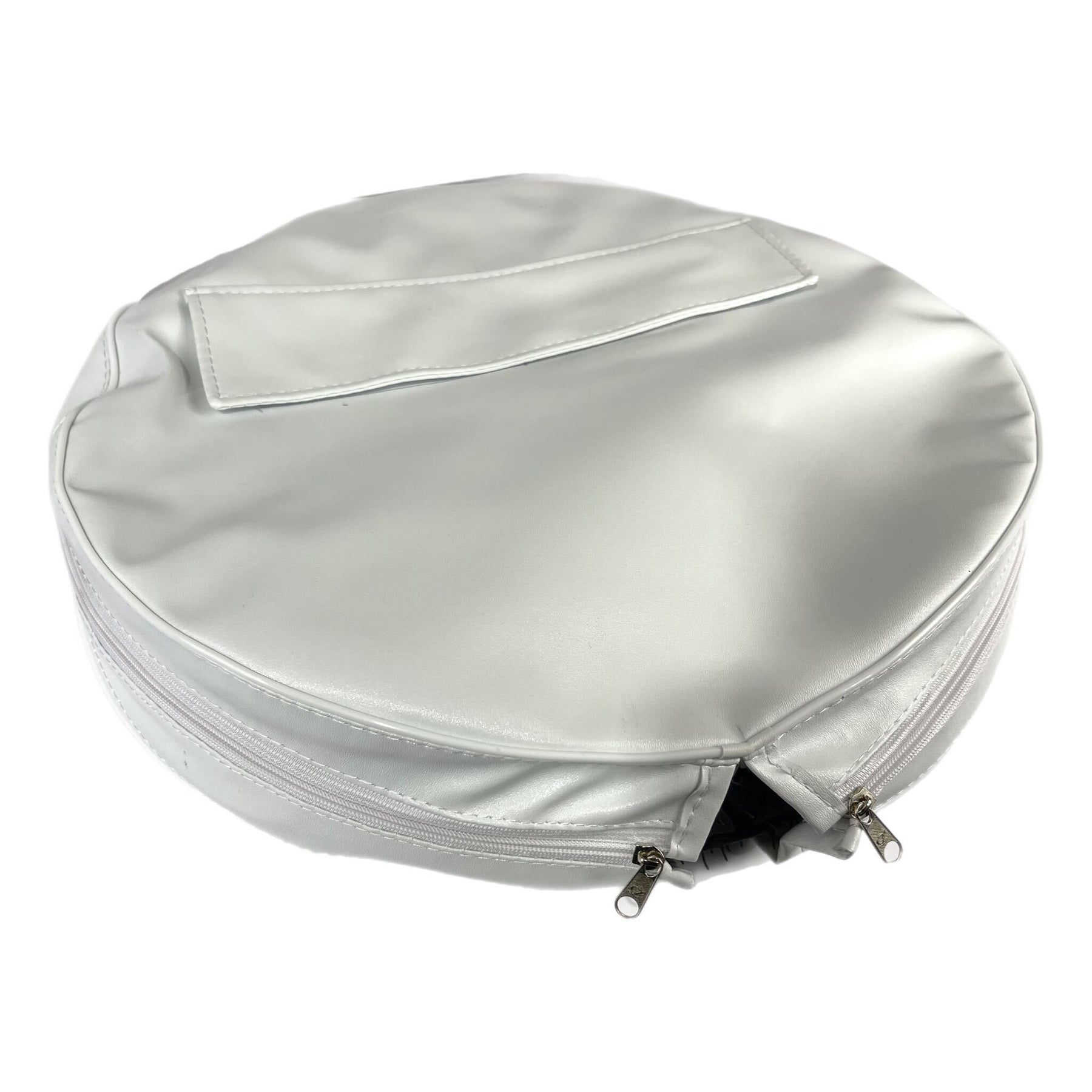 Vespa Lambretta Scooter White Spare Wheel Cover with Pocket 10" - White