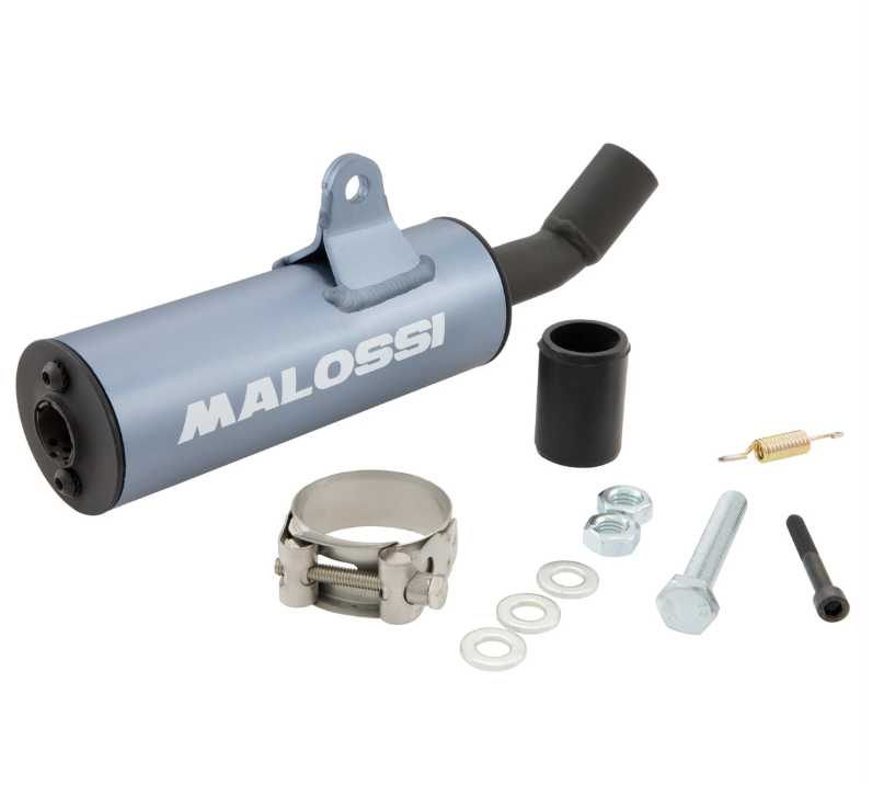 Vespa P200E PX200 Rally 200 MALOSSI Power Racing Exhaust Black Sound