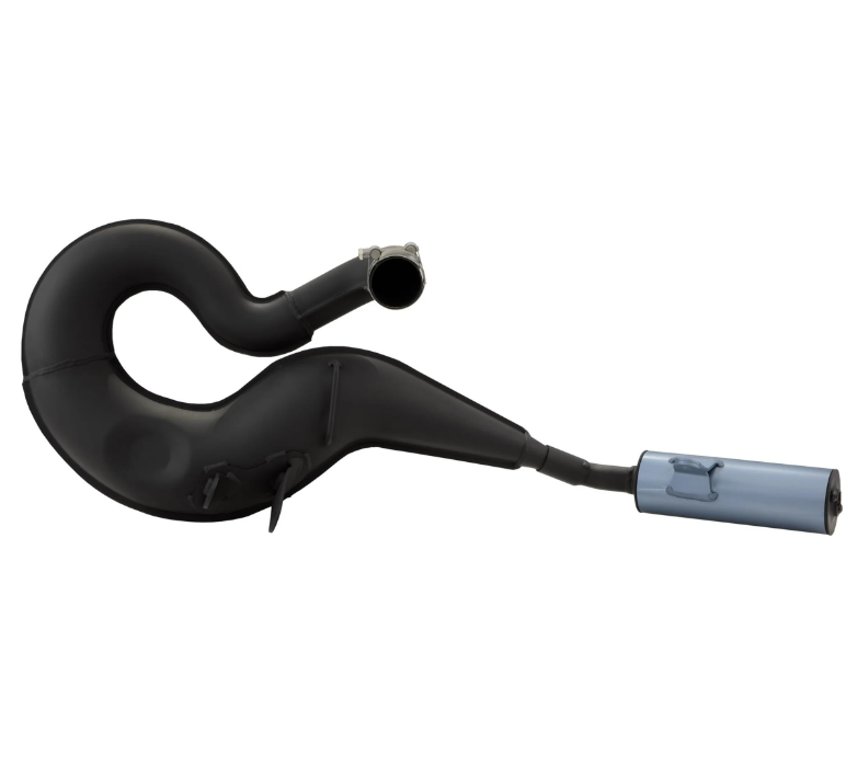 Vespa P200E PX200 Rally 200 MALOSSI Power Racing Exhaust Black Sound