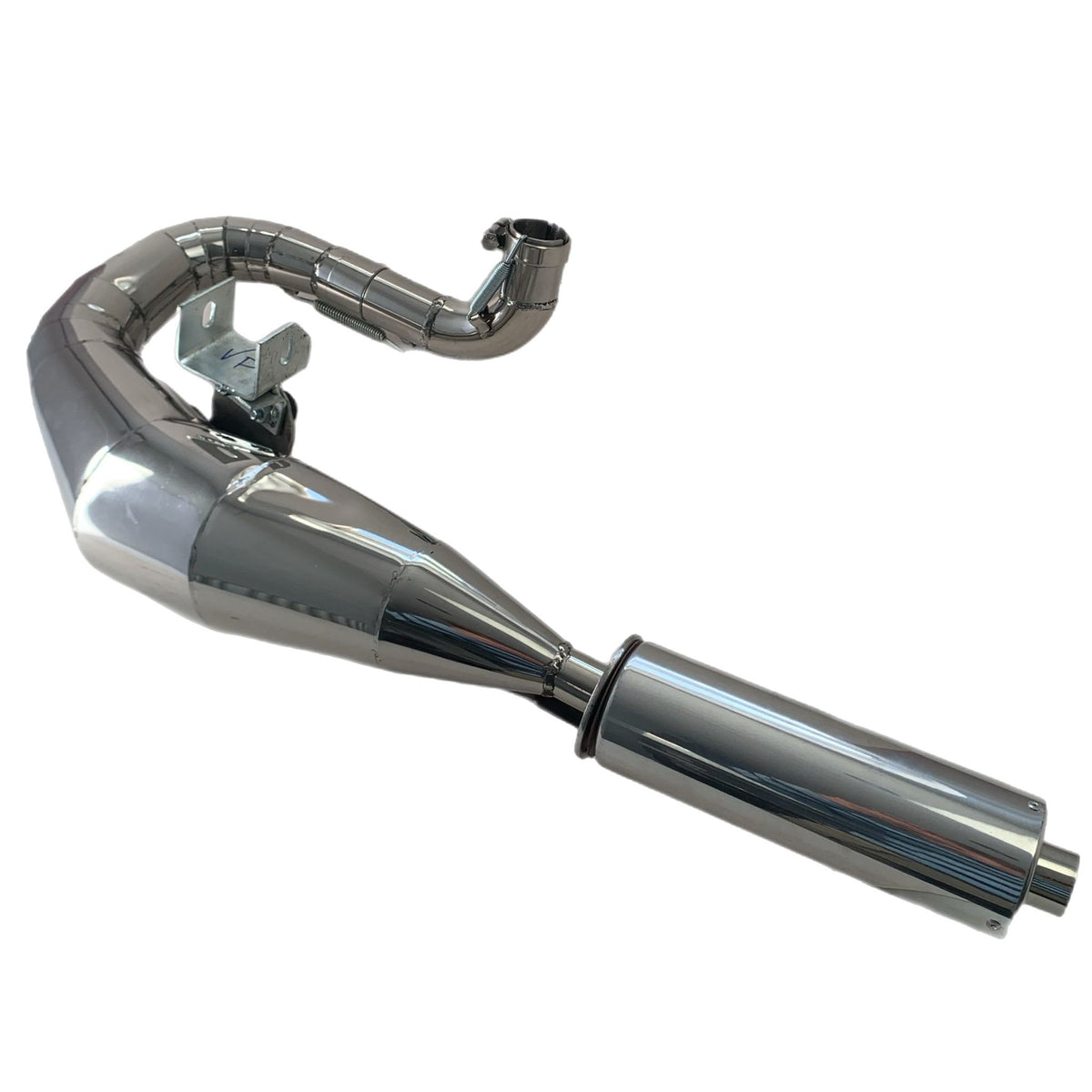 Vespa PX125 150 Sterling Expansion Performance Exhaust - Left Hand - Stainless Steel
