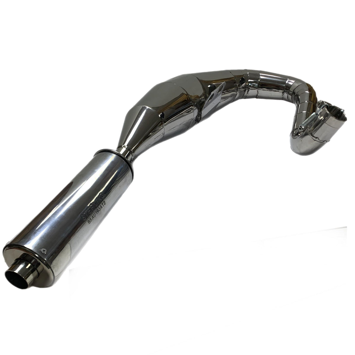 Vespa PX125 150 Sterling Expansion Performance Exhaust - Left Hand - Stainless Steel