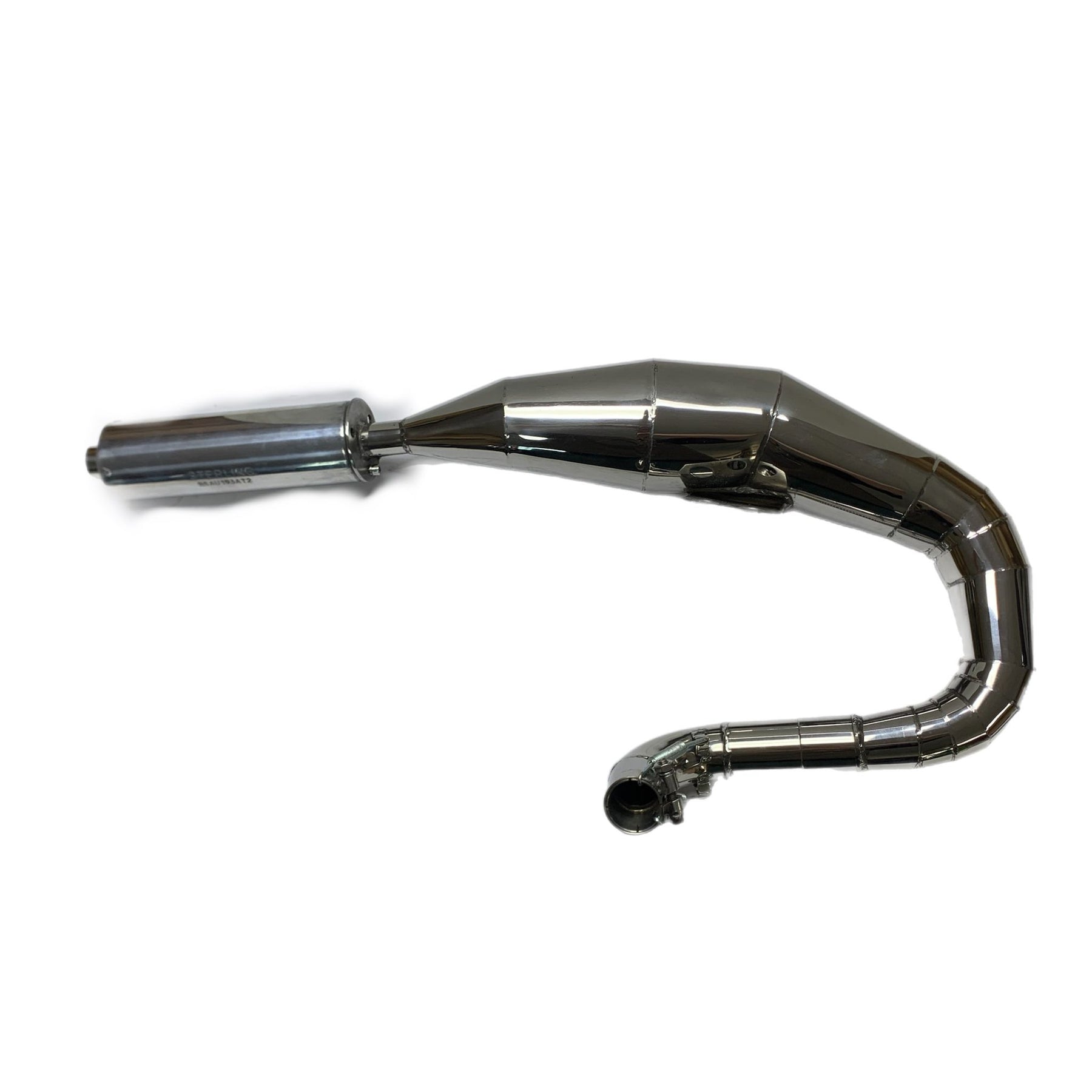 Vespa PX125 150 Sterling Expansion Performance Exhaust - Left Hand - Stainless Steel