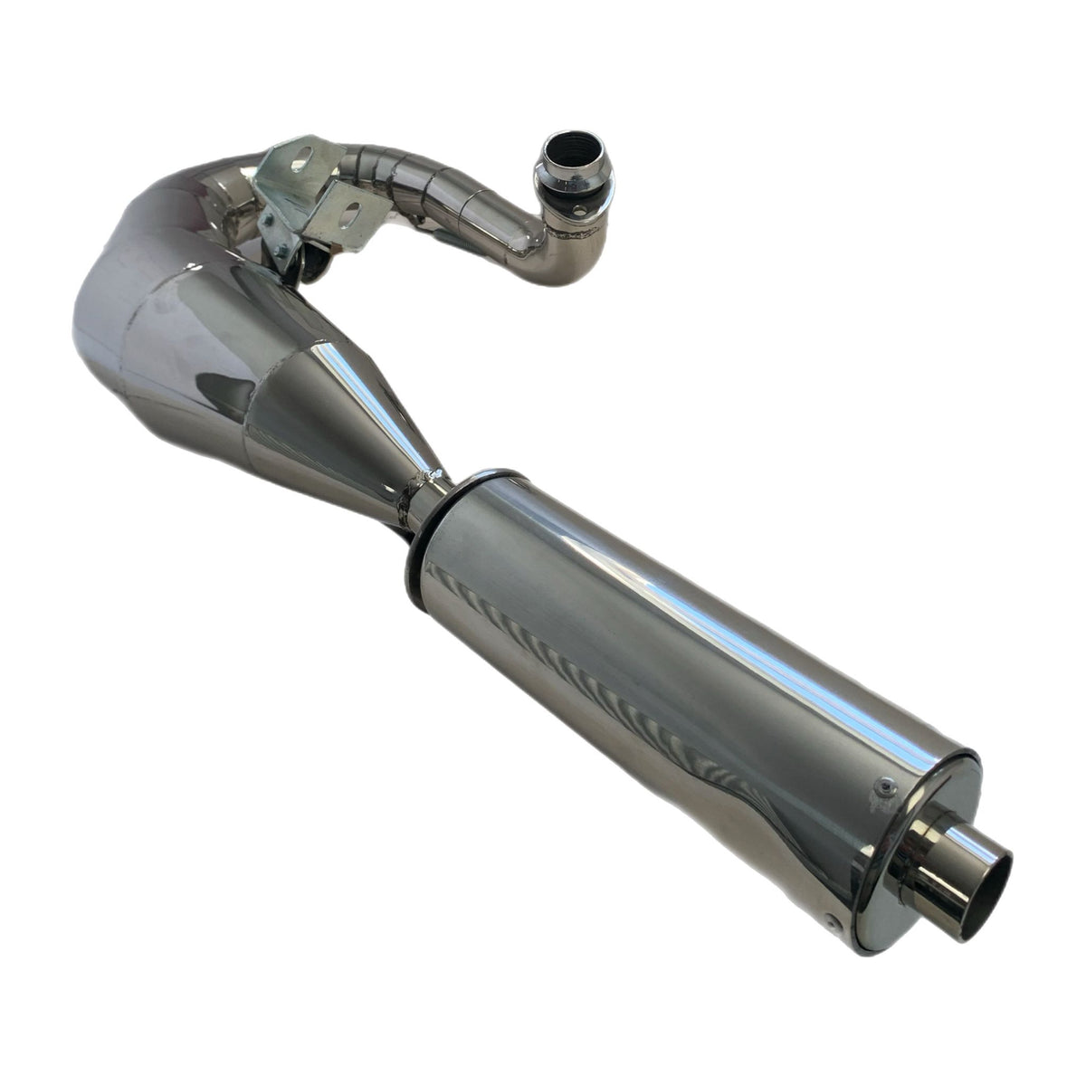 Vespa PX200 P200 Sterling Expansion Performance Exhaust - Left Hand - Stainless Steel