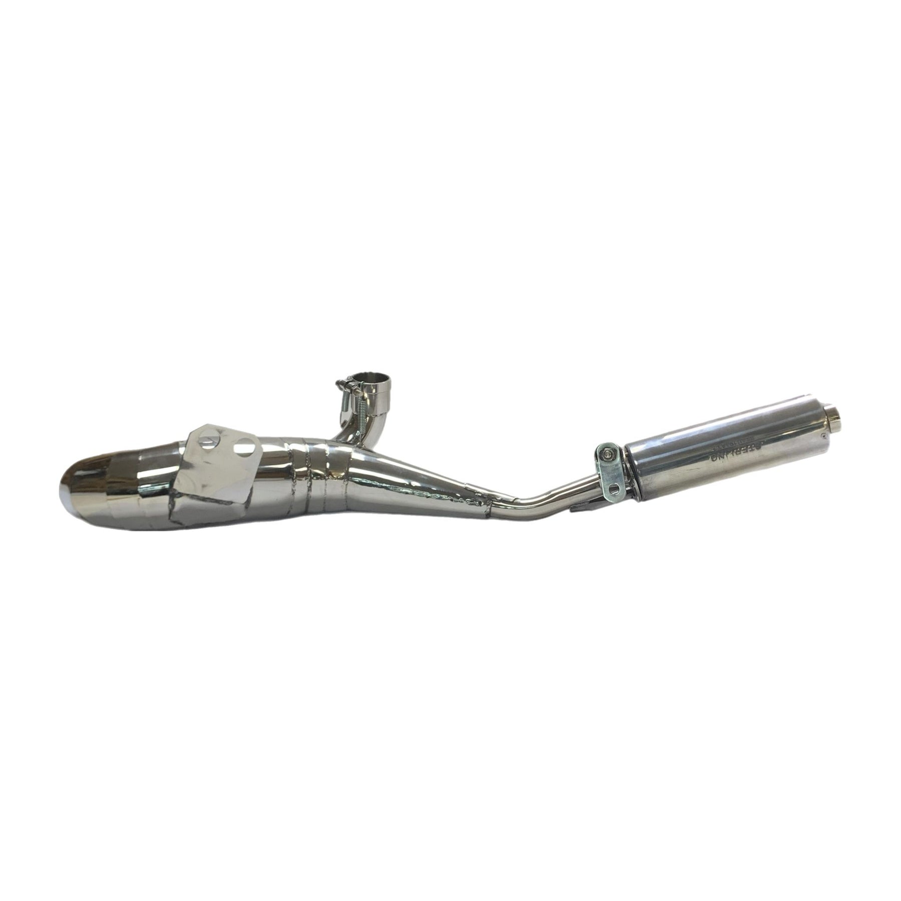 Vespa PX200 P200 Sterling Expansion Performance Exhaust - Right Hand - Stainless Steel