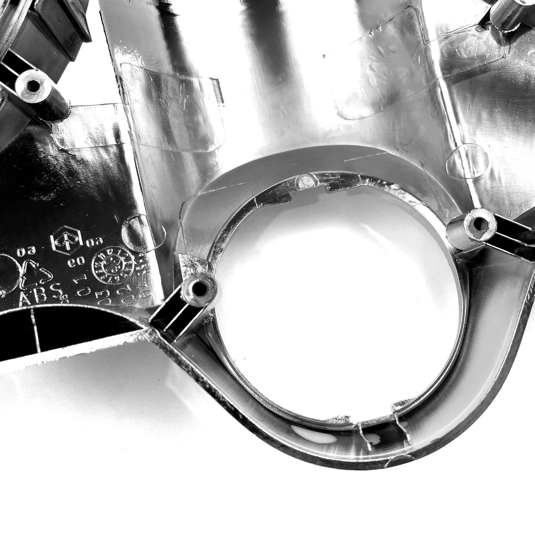 Vespa PX Disc 125 150 200 LML Headset Top Smooth CHROME - No Mirror Holes