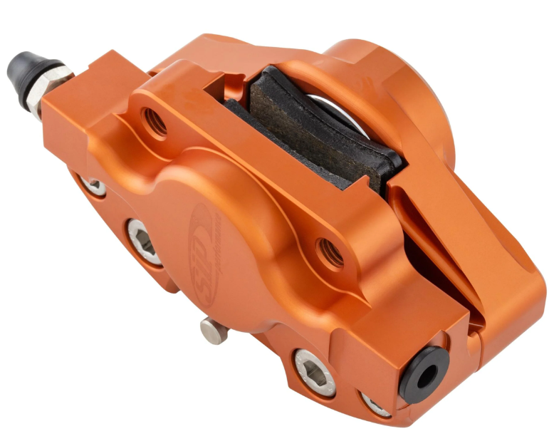 Vespa PX Disc MY T5 Classic LML Grimeca SIP Front Hydraulic Brake Caliper - Matt Orange Anodised