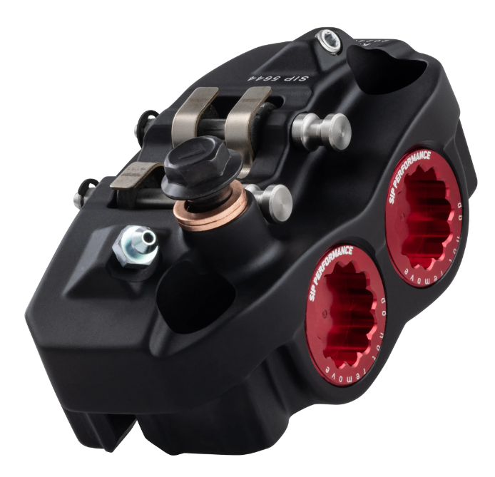 Vespa PX Disc MY T5 Classic LML Grimeca SIP RADIAL Front Hydraulic Brake Caliper with Axle Seating Radial 82mm Black Anodized