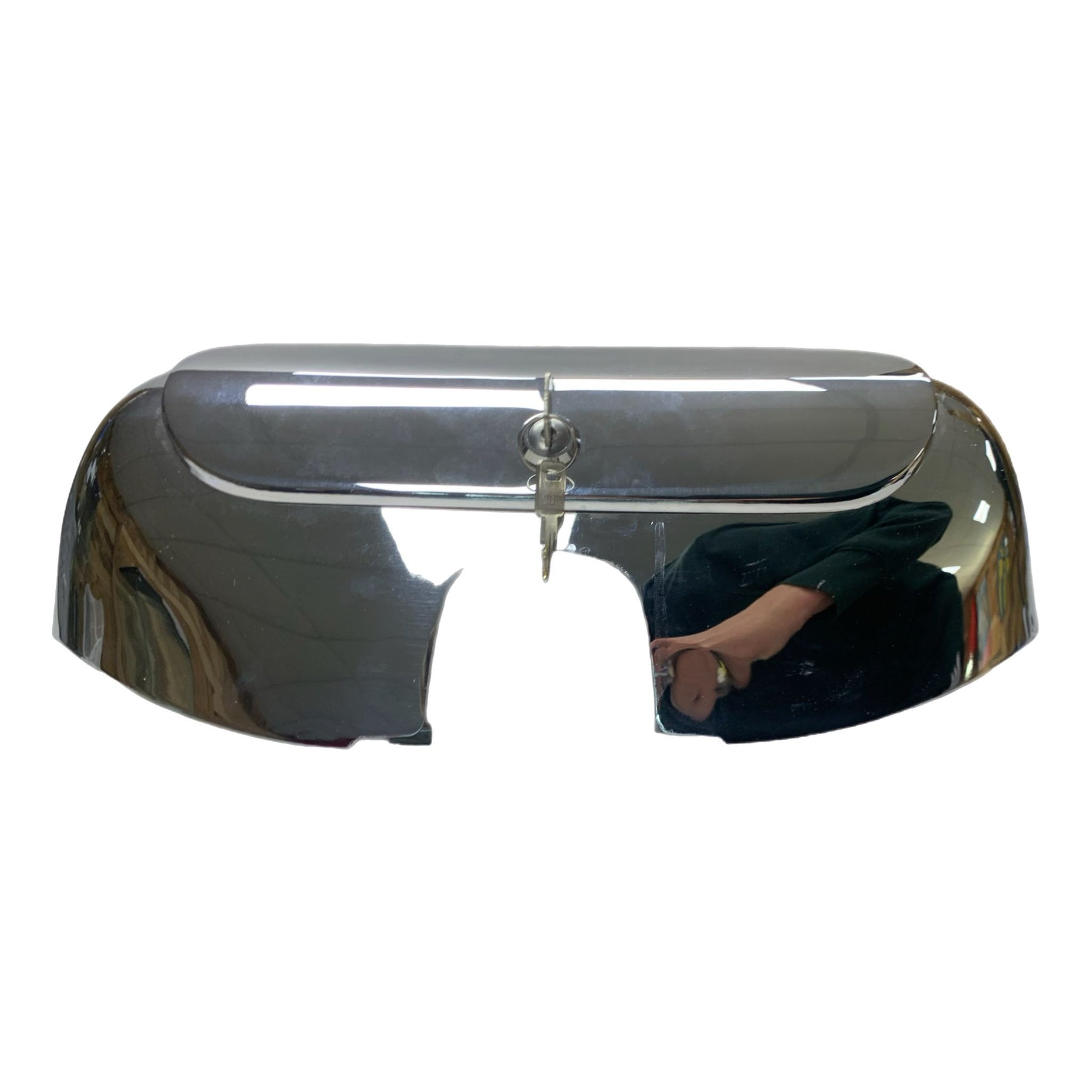 Vespa PX GS Style Tool Box and Lid Assembly - Chrome