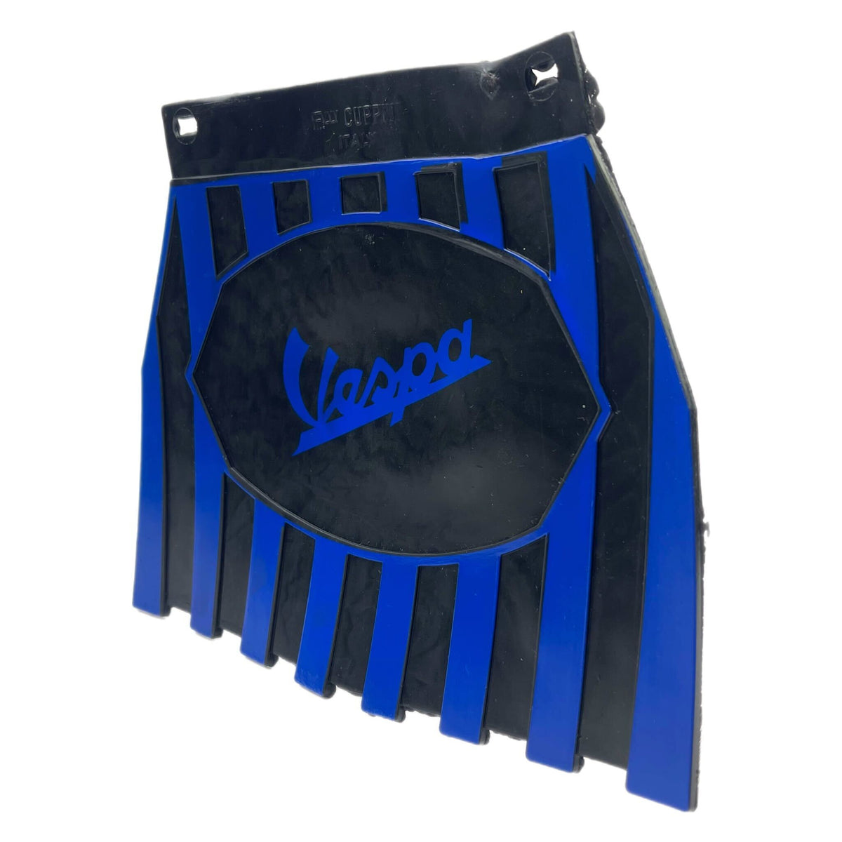 Vespa PX LML T5 Rally Europa Striped Mudflap With Vespa Logo Blue & Black
