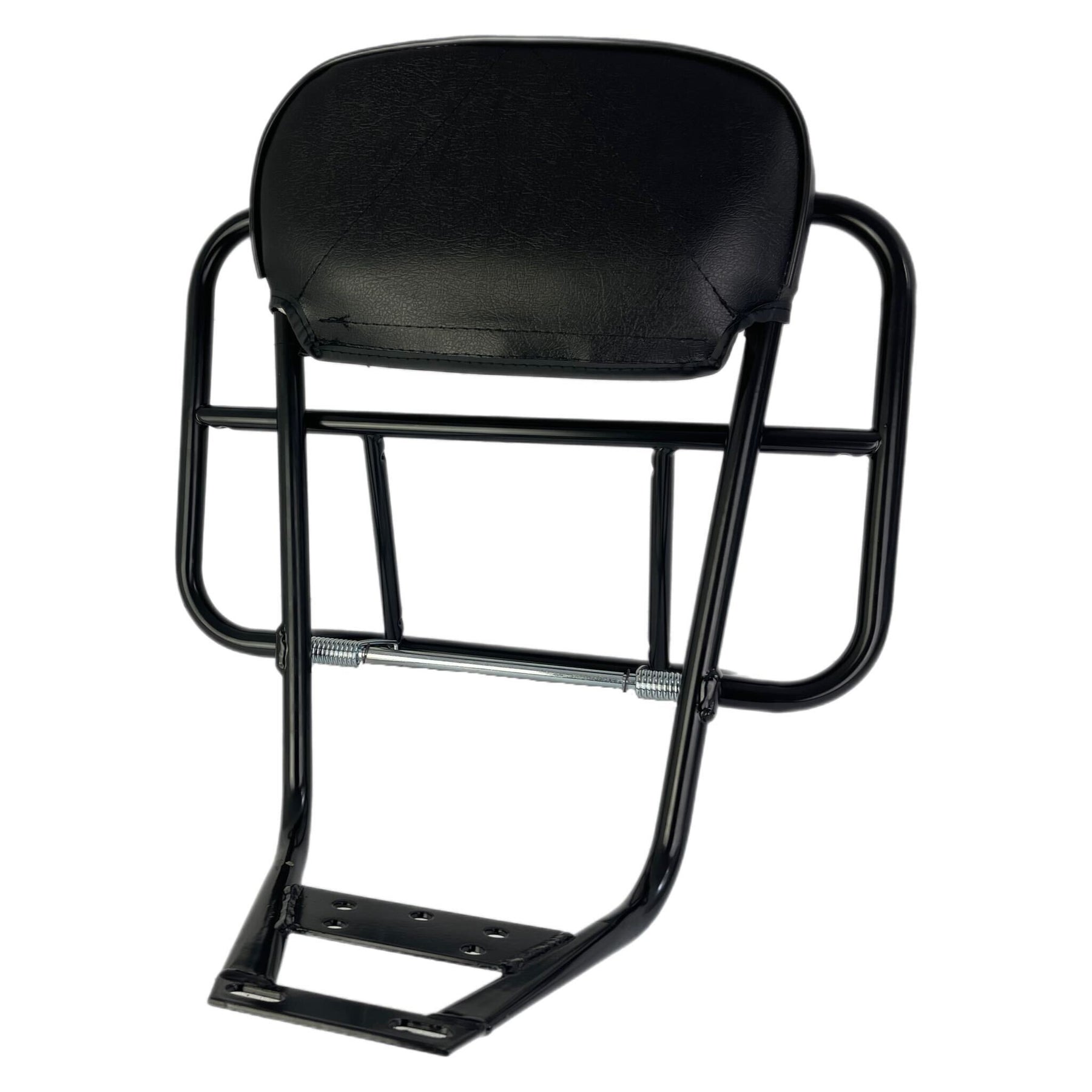 Vespa PX PE T5 Lambretta Series 1 2 3 Backrest & Rear Carrier Cuppini 2 In 1 Universal - Black