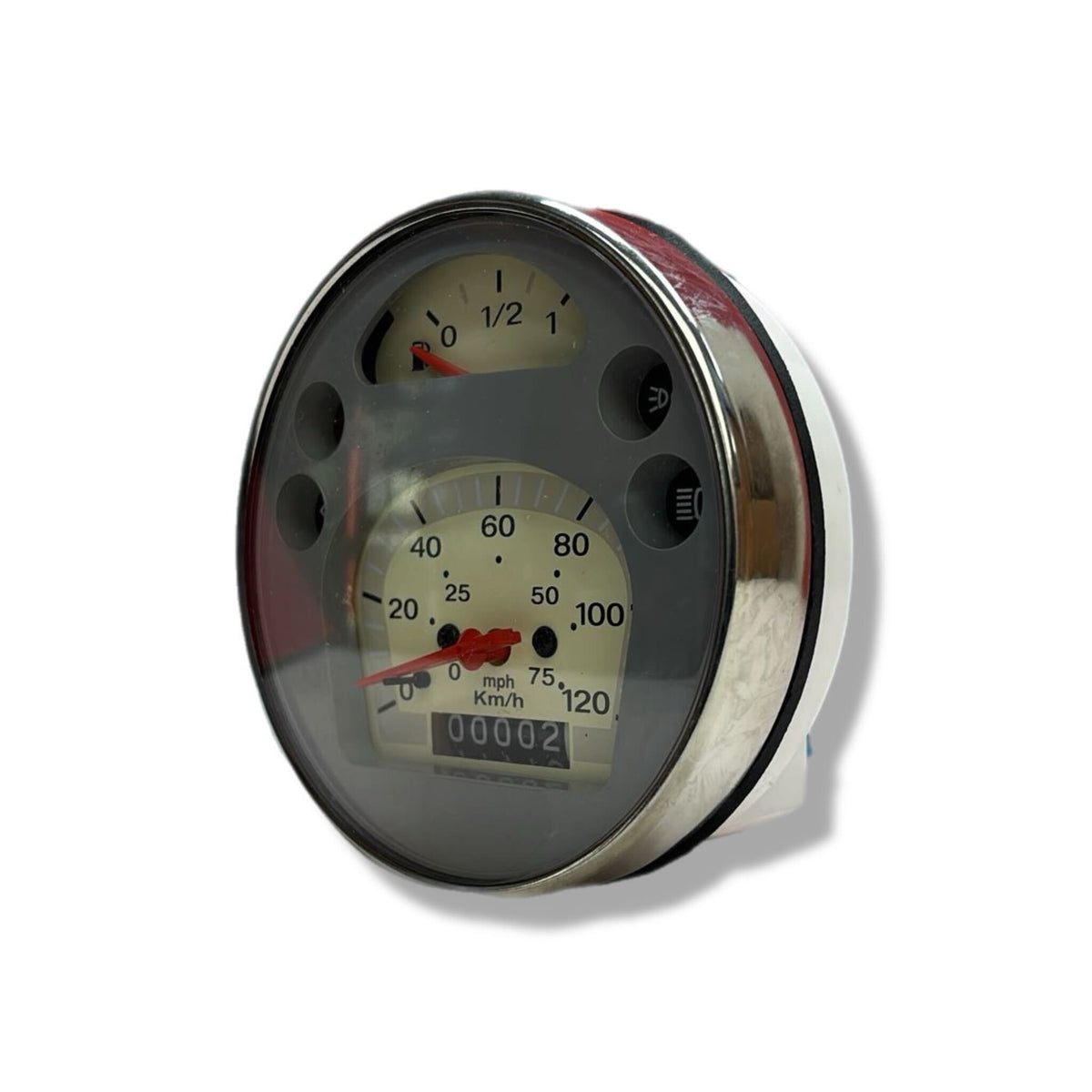 Vespa PX EFL MY DISC 2001 T5 Classic PK XL Speedometer 75 MPH/120 KMH Ø105mm - Grey Face