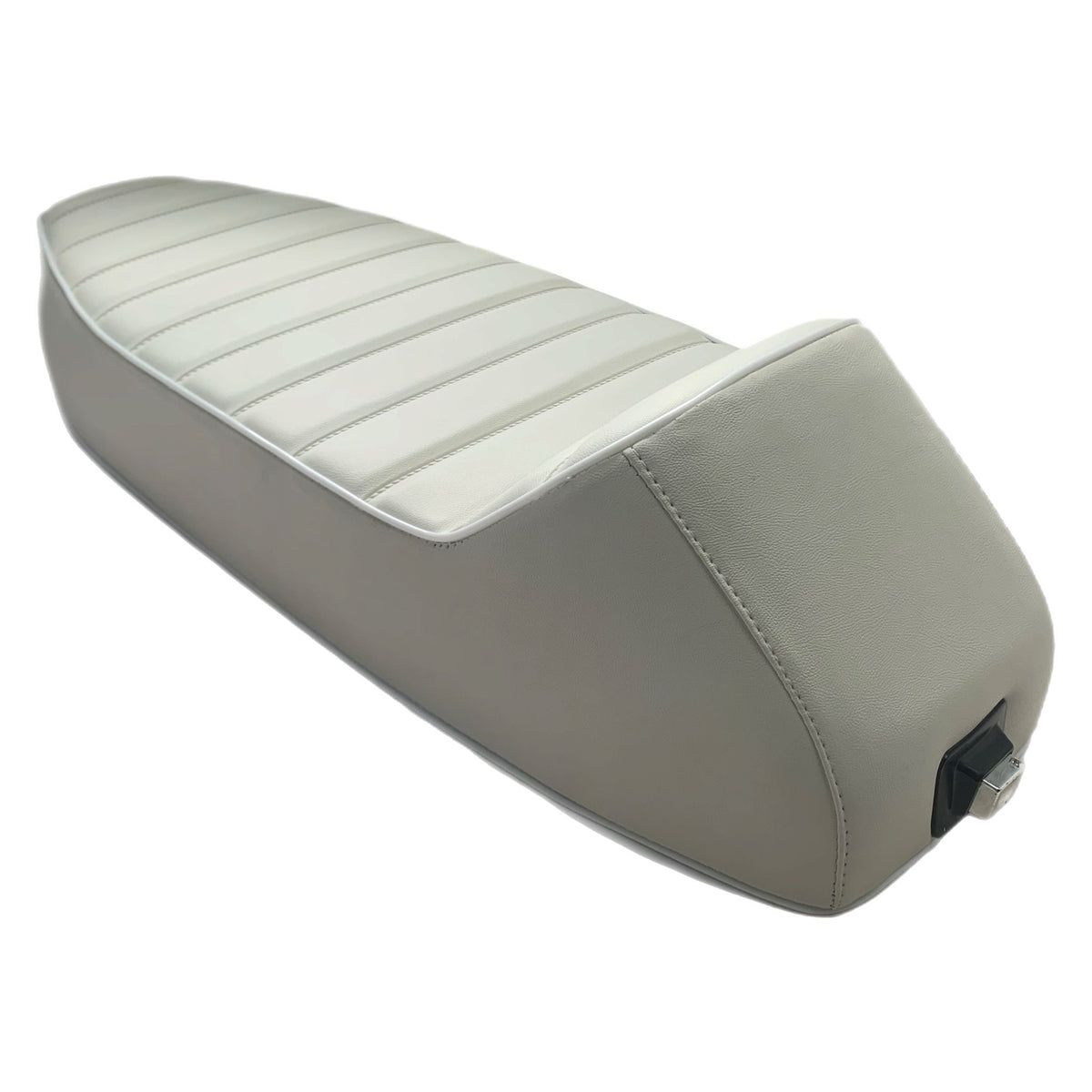 Vespa PX T5 Classic LML Slope Back Ancilotti Seat - White - No Logo