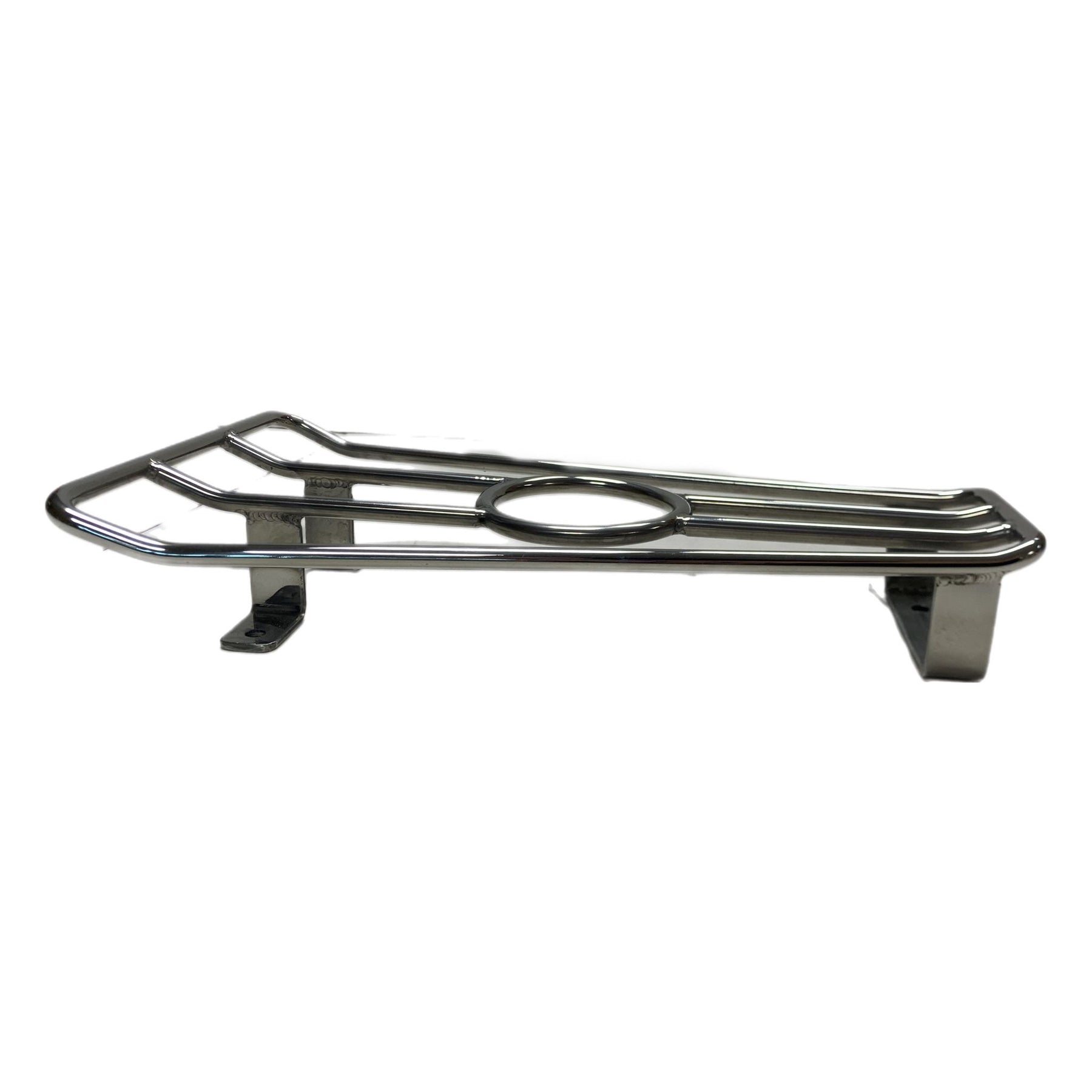 Vespa PX T5 LML Floor Board Centre Rack Tray With Cupholder - Stainless Steel