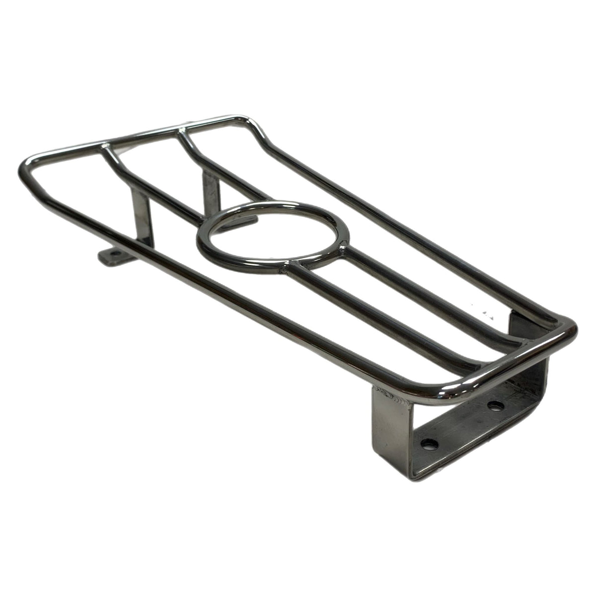 Vespa PX T5 LML Floor Board Centre Rack Tray With Cupholder - Stainless Steel