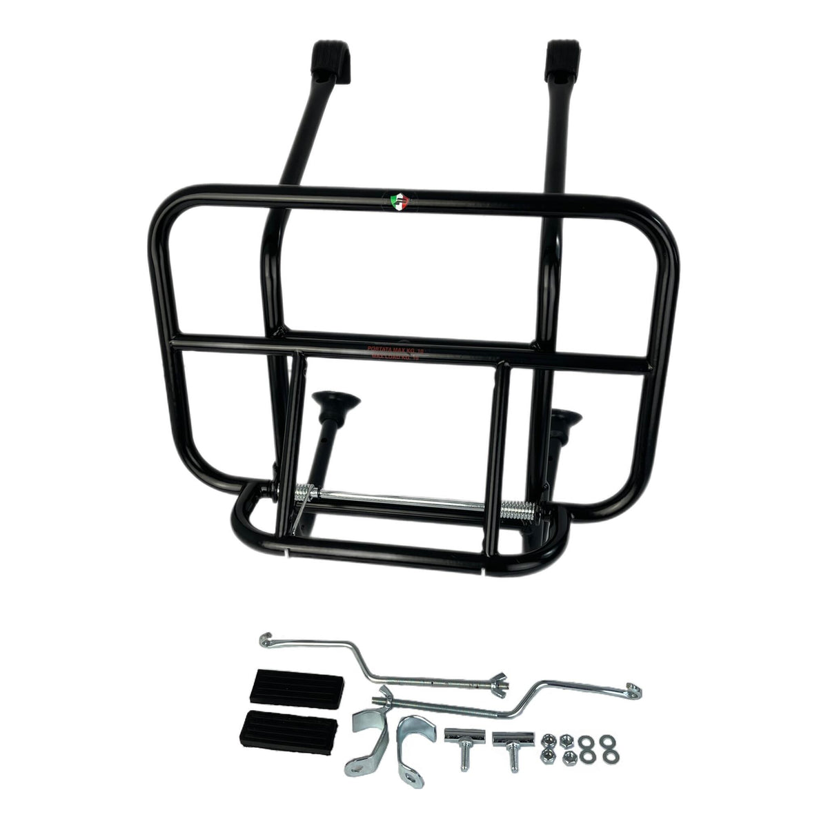Vespa PX T5 Super Sprint Rally V50 Front Carrier Deep Type - Black Cuppini