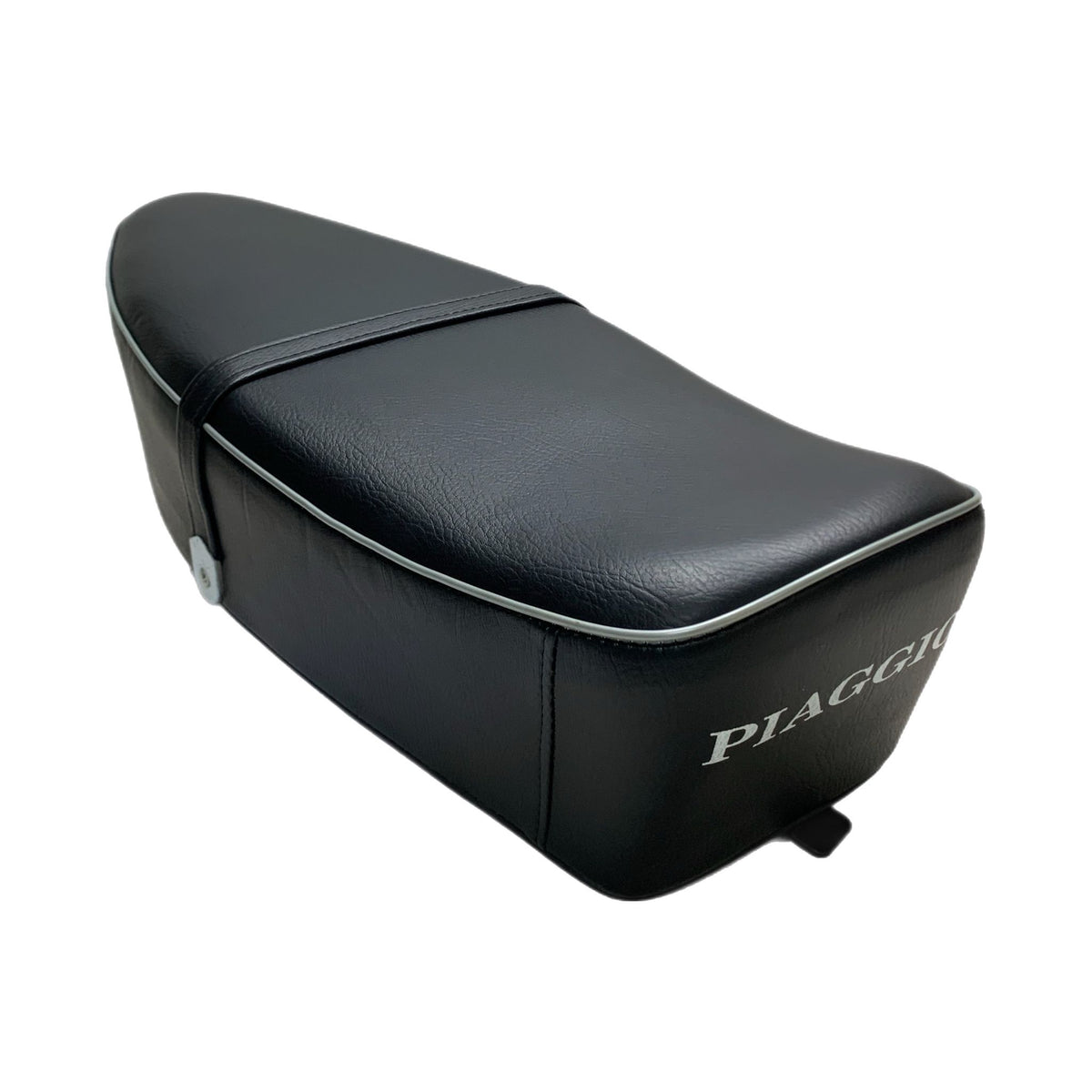 Vespa Sprint Super GT GL GTR Old Vespa Standard Seat - Black with Grey Piping