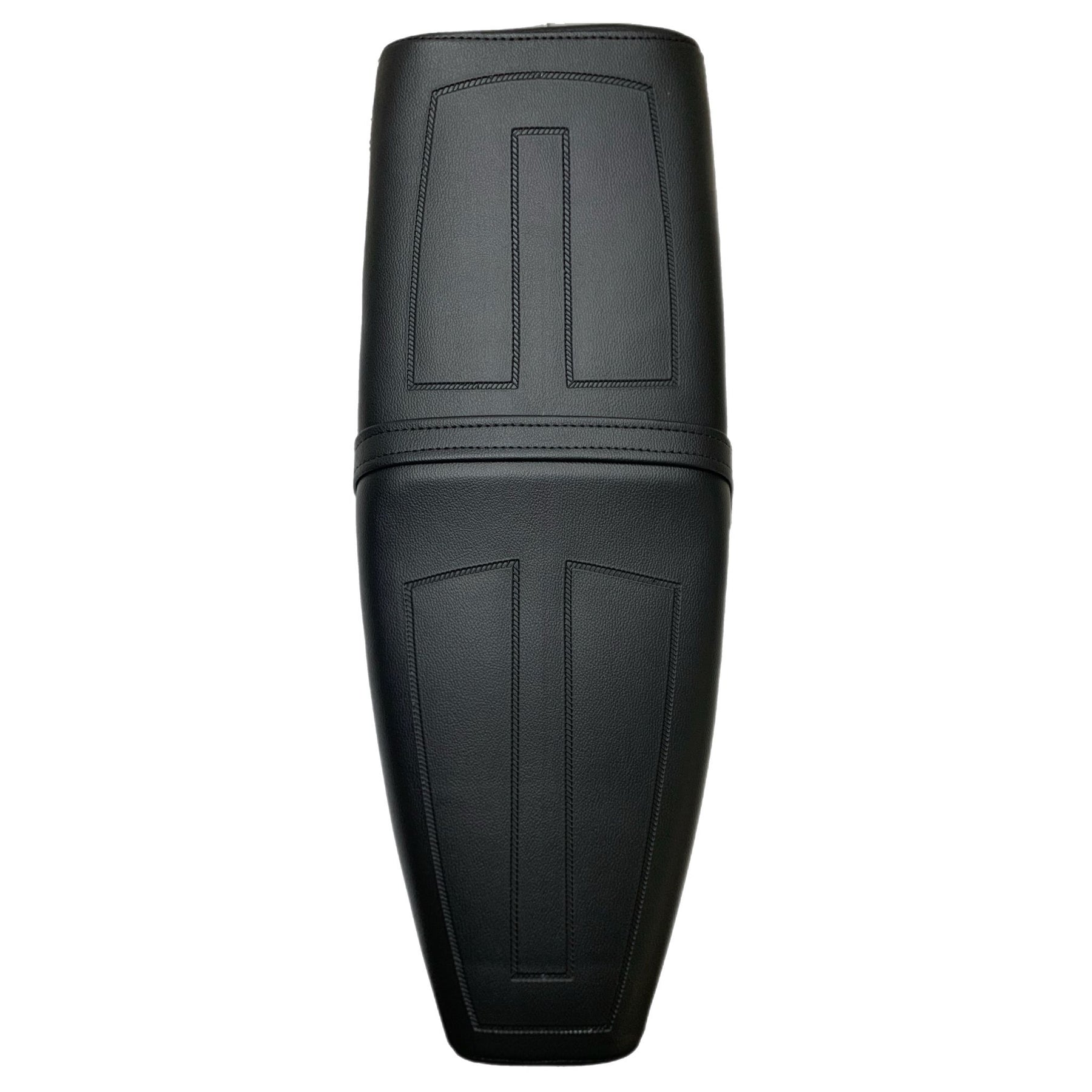 Vespa T5 Mk1 Seat - Black with White Logo