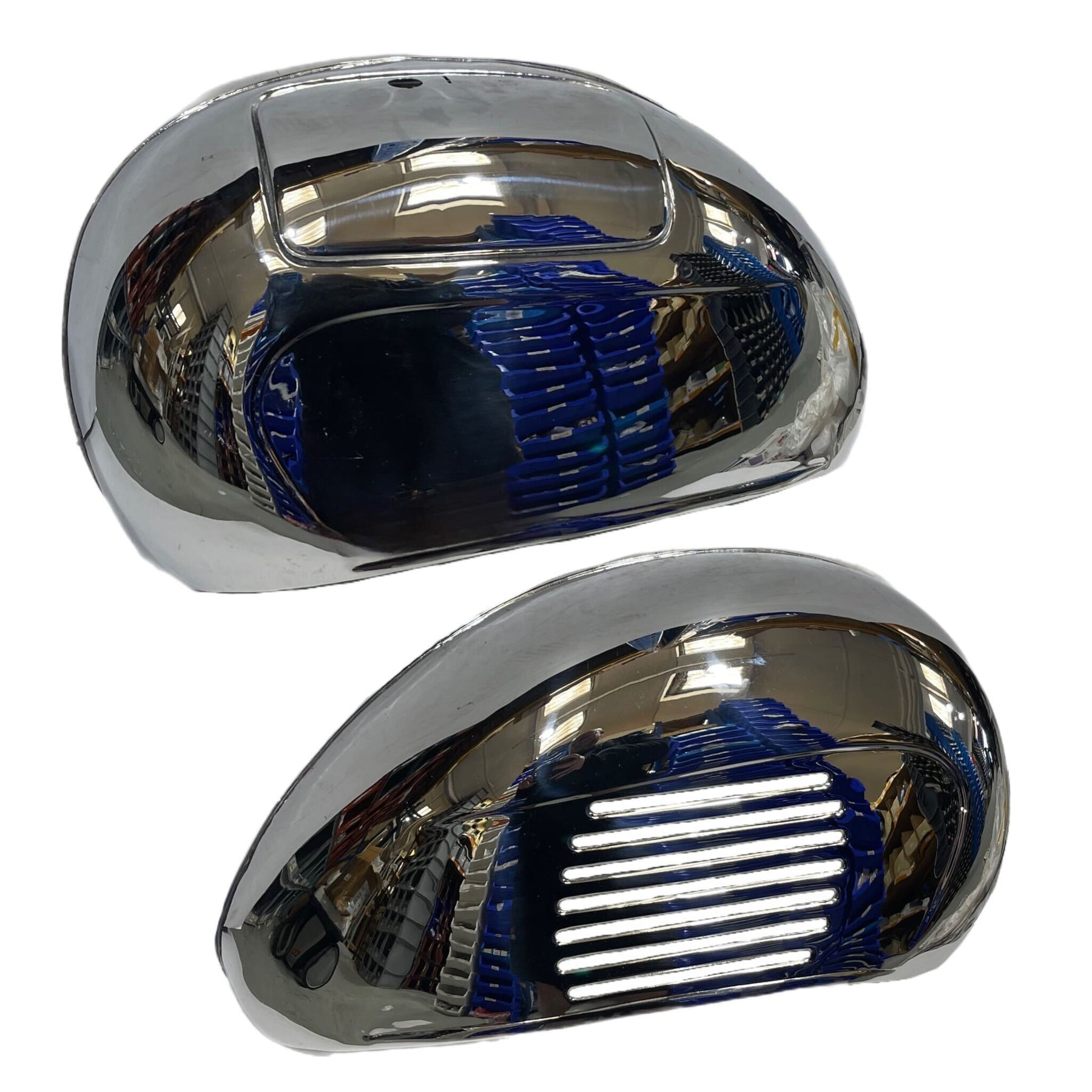 Vespa VBA VBB Bajaj Sportique Chrome Side Panels