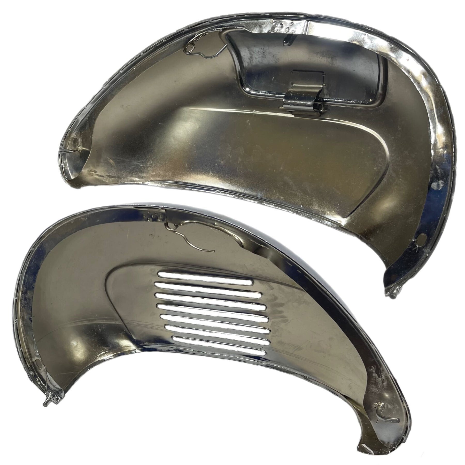 Vespa VBA VBB Bajaj Sportique Chrome Side Panels